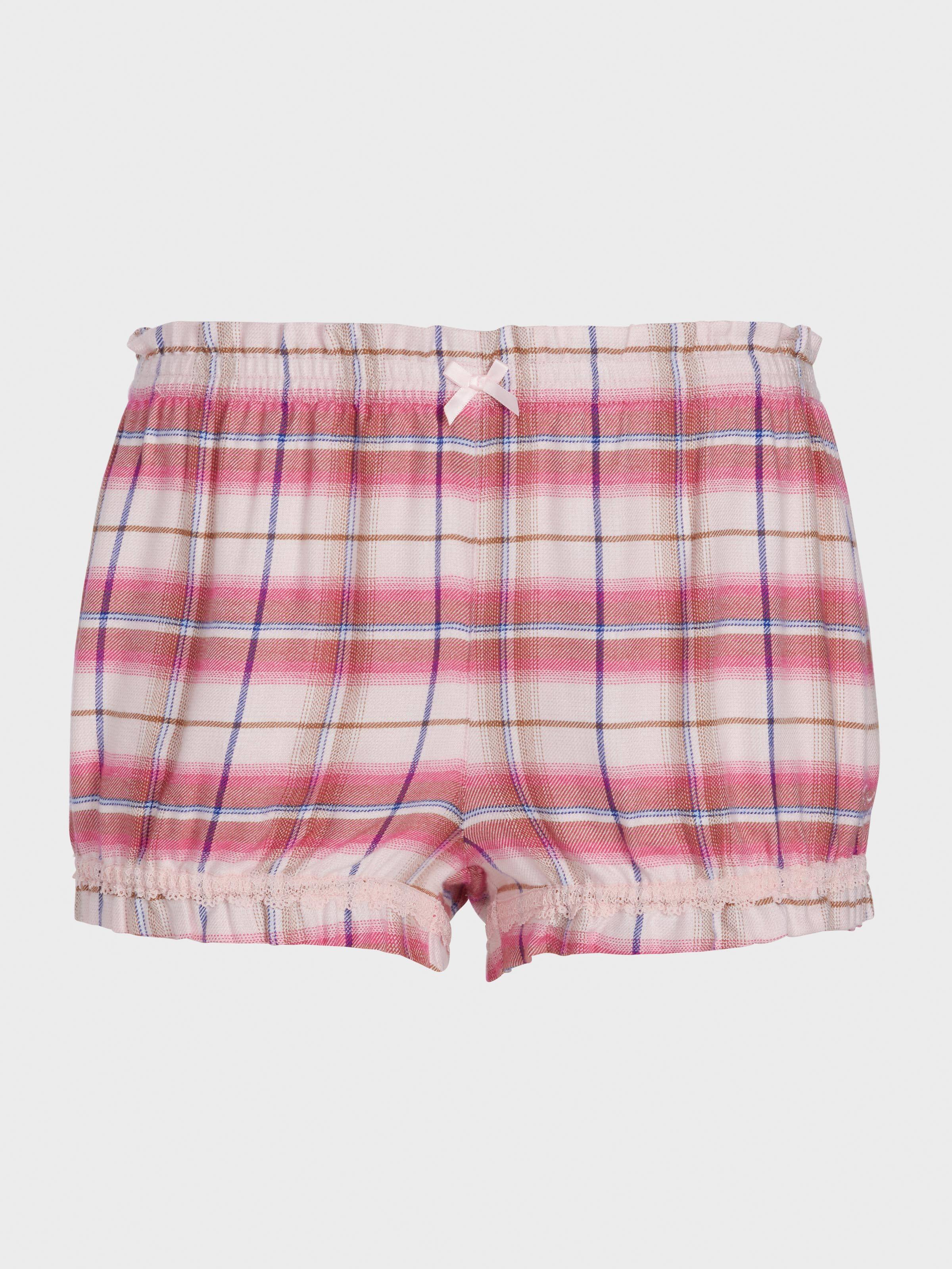 Hot Pink Check Bloomer Short