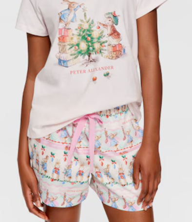 Peter Rabbit Christmas 100% Cotton Relaxed Mid Shor
