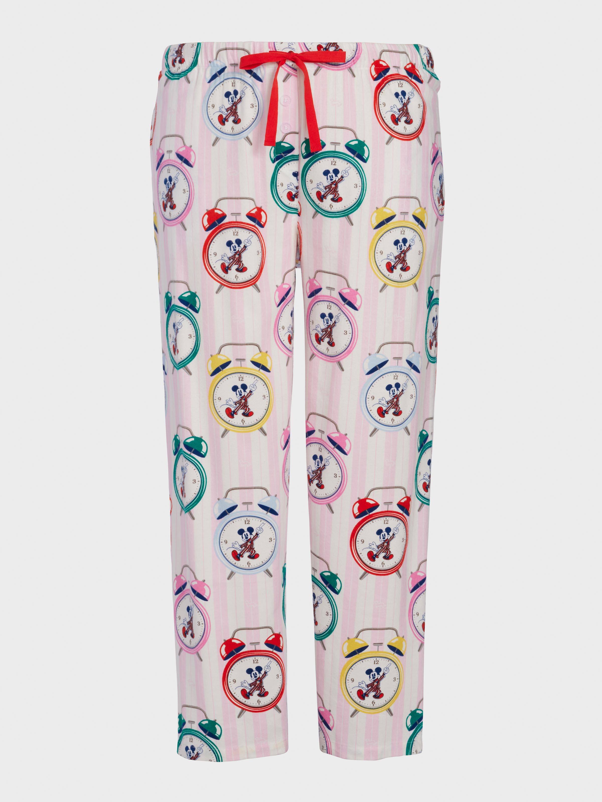 P.A. Plus  Clocks Bamboo Flannelette Classic Pj Pant