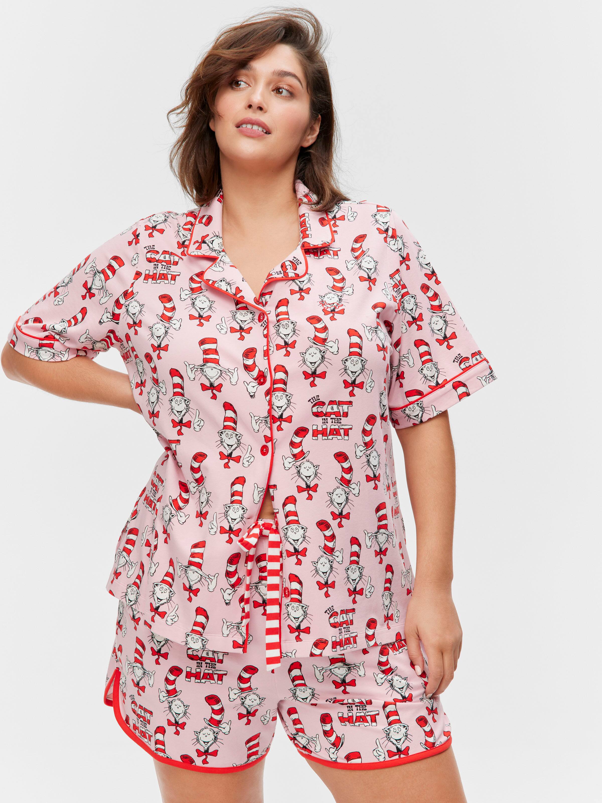P.A. Plus Dr Seuss The Cat In The Hat Shortie Pj Set