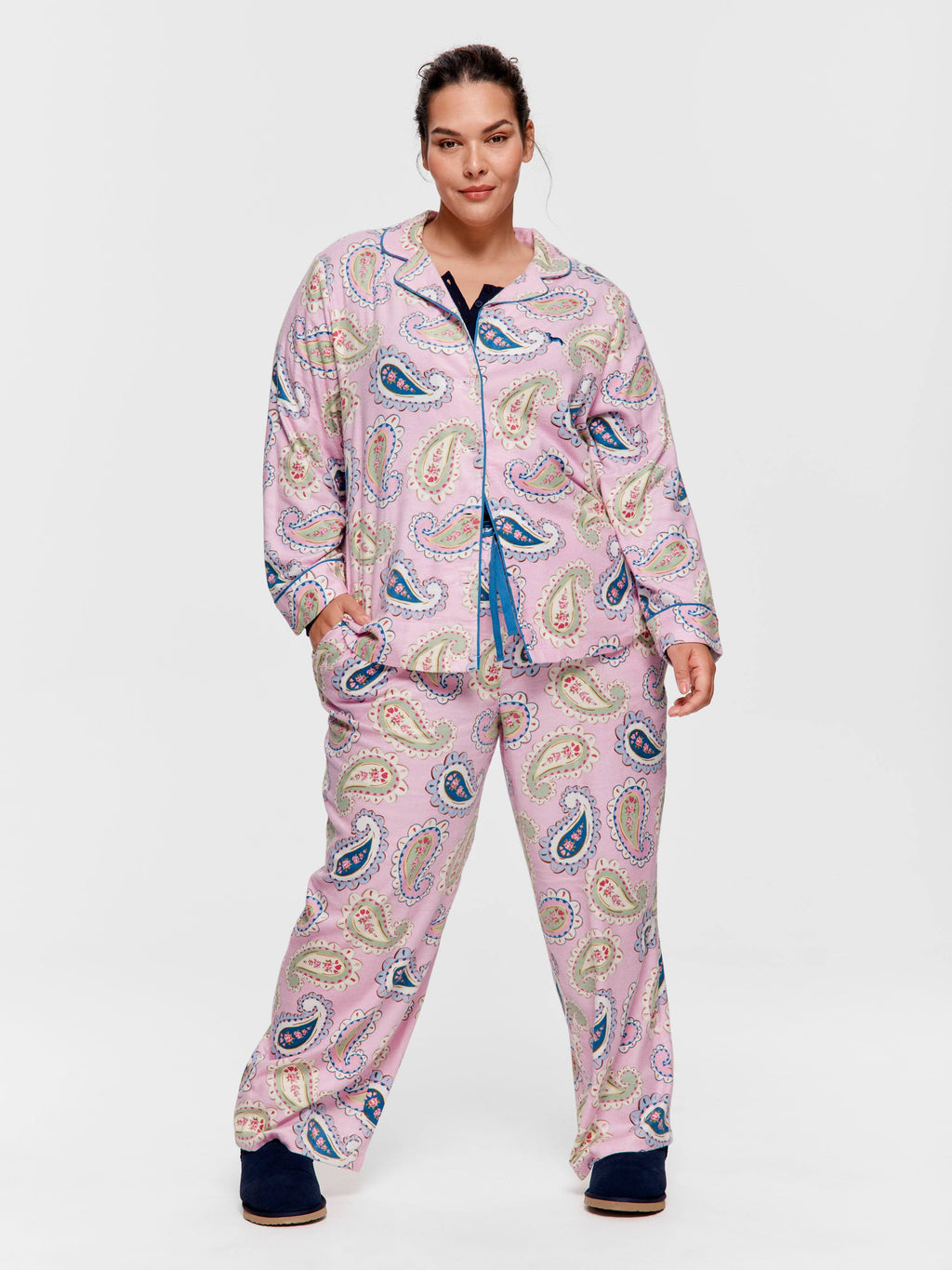 P.A. Plus Cowgirl Paisley Bamboo Flannelette Classic Pj Set