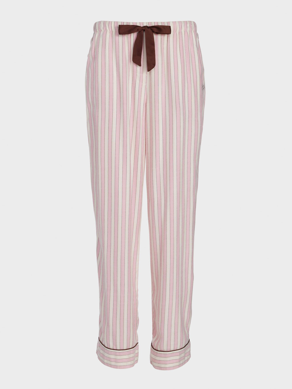 Pink Stripe Viscose Flannelette Classic Pj Pant