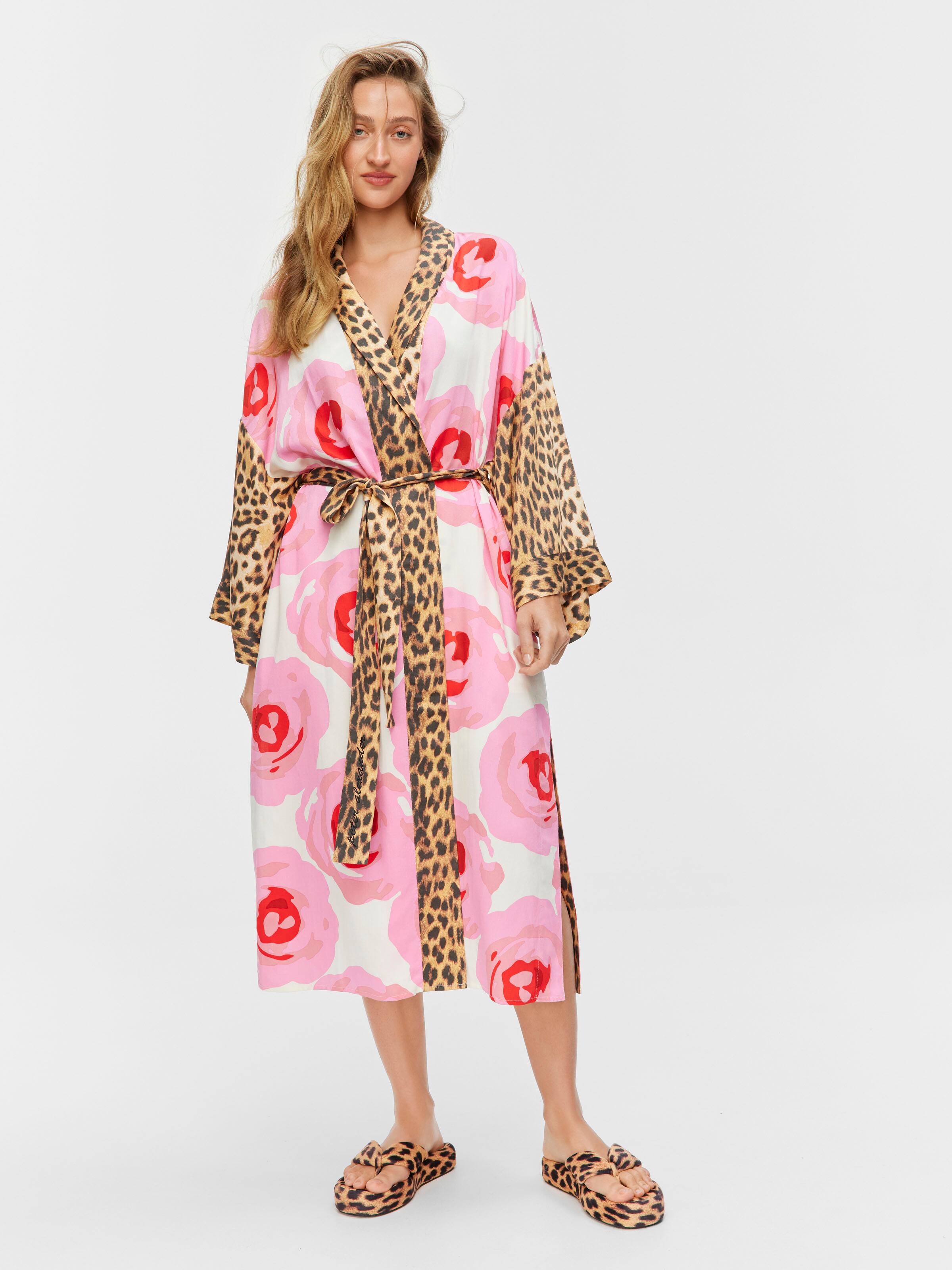 Floral Leopard Long Fashion Gown