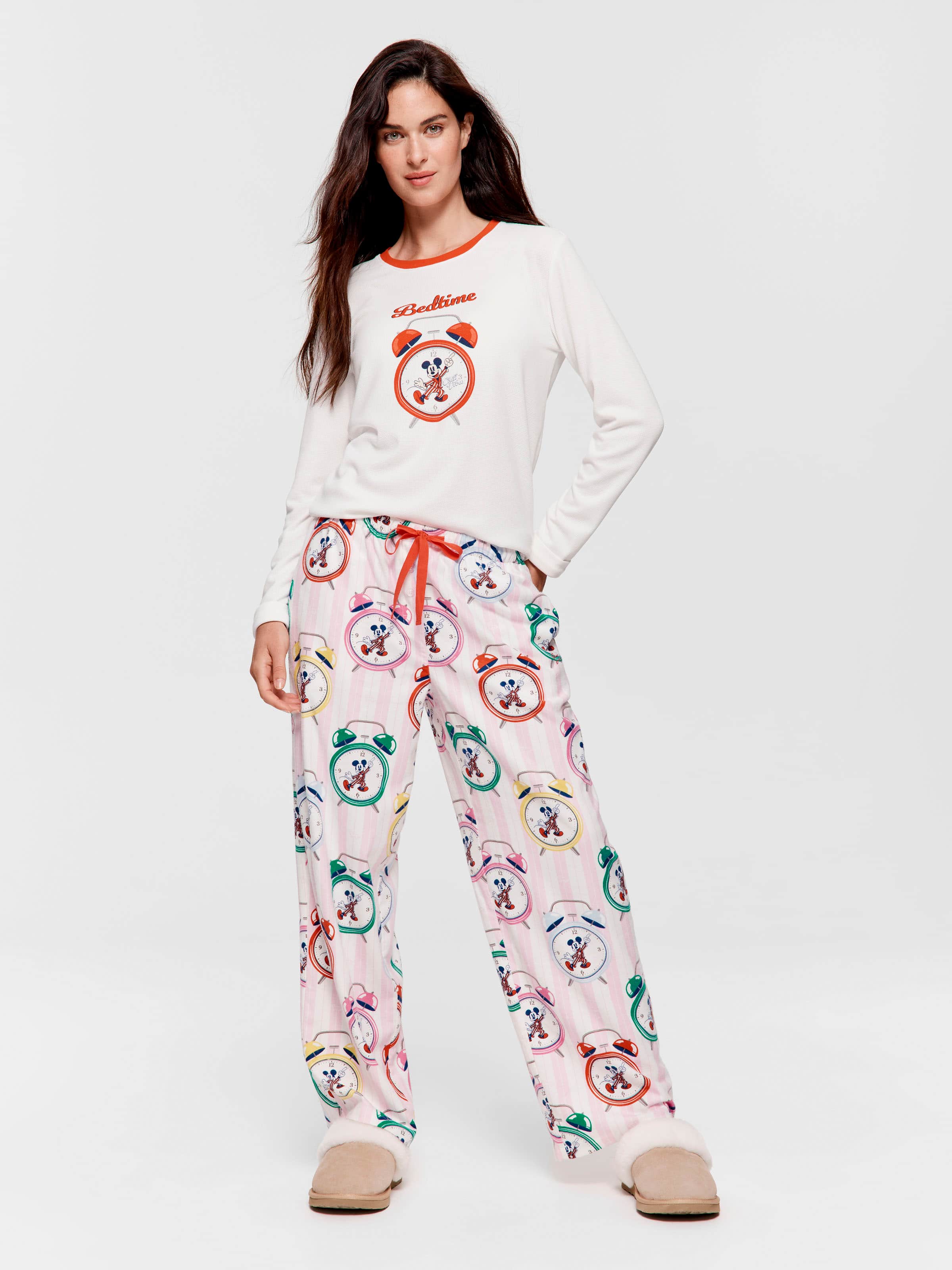 Clocks Bamboo Flannelette Classic Pj Pant