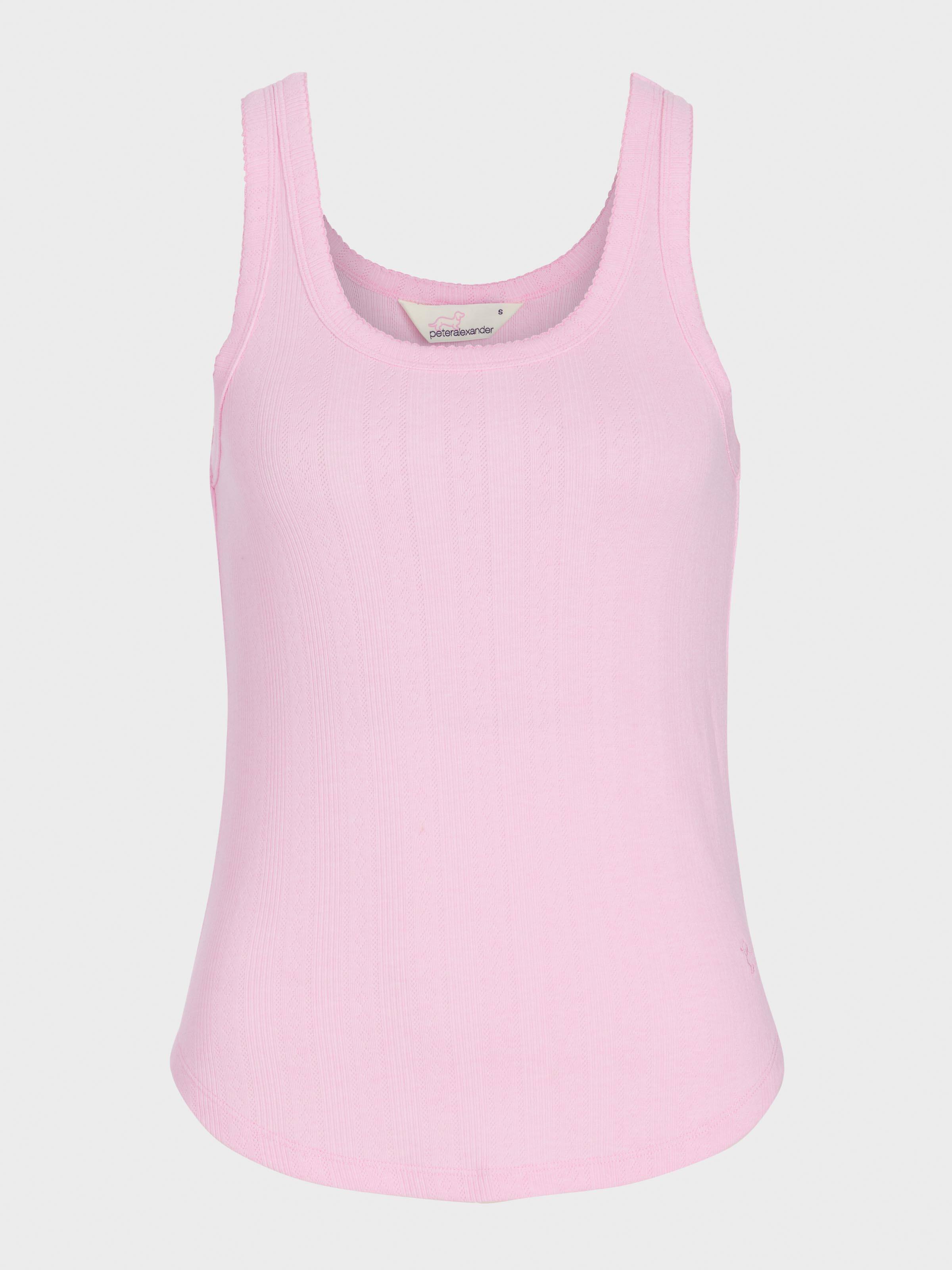 Pink Marle Soft Waffle Tank