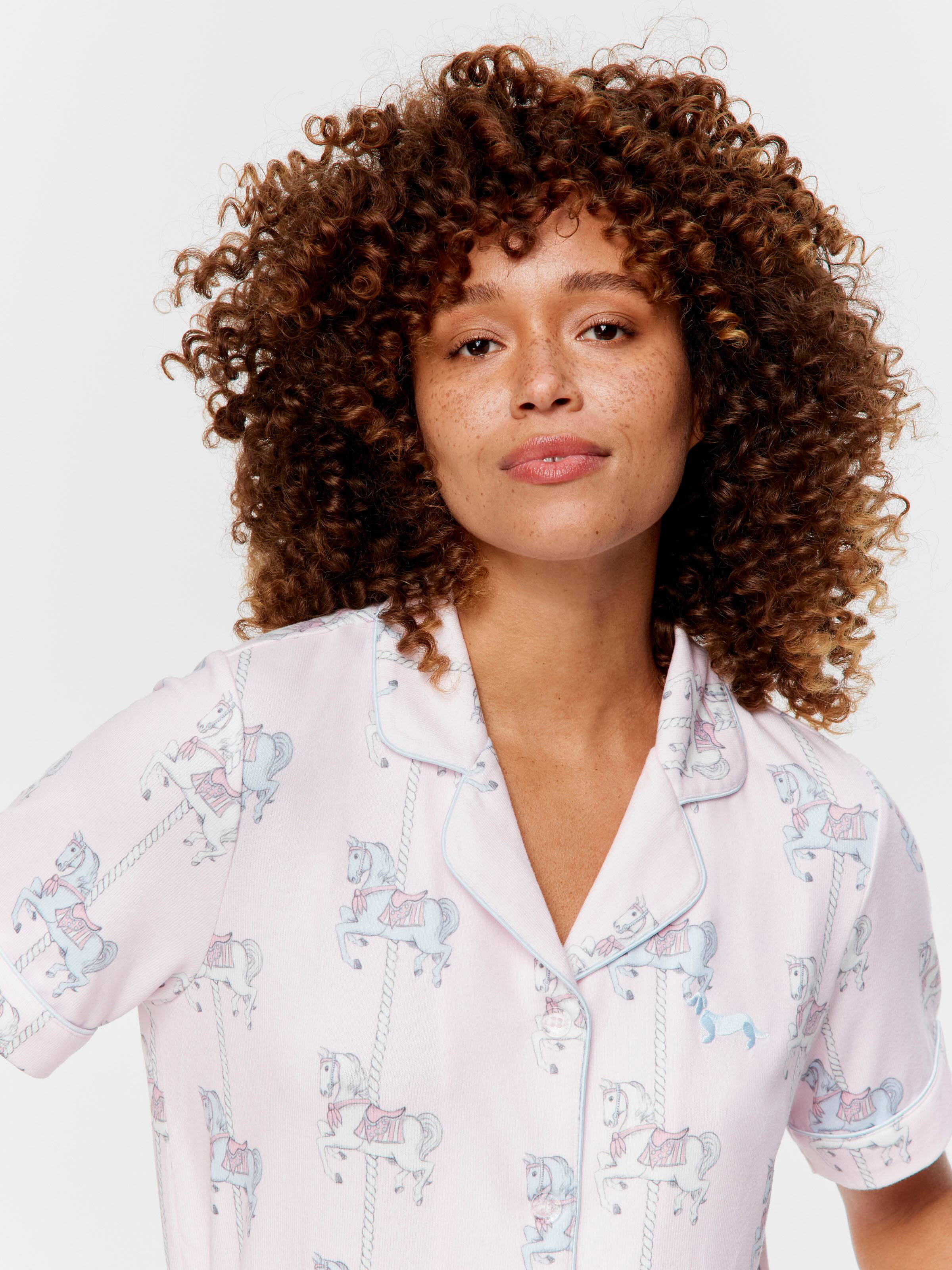 Carousel Plush Shortie Pj Set