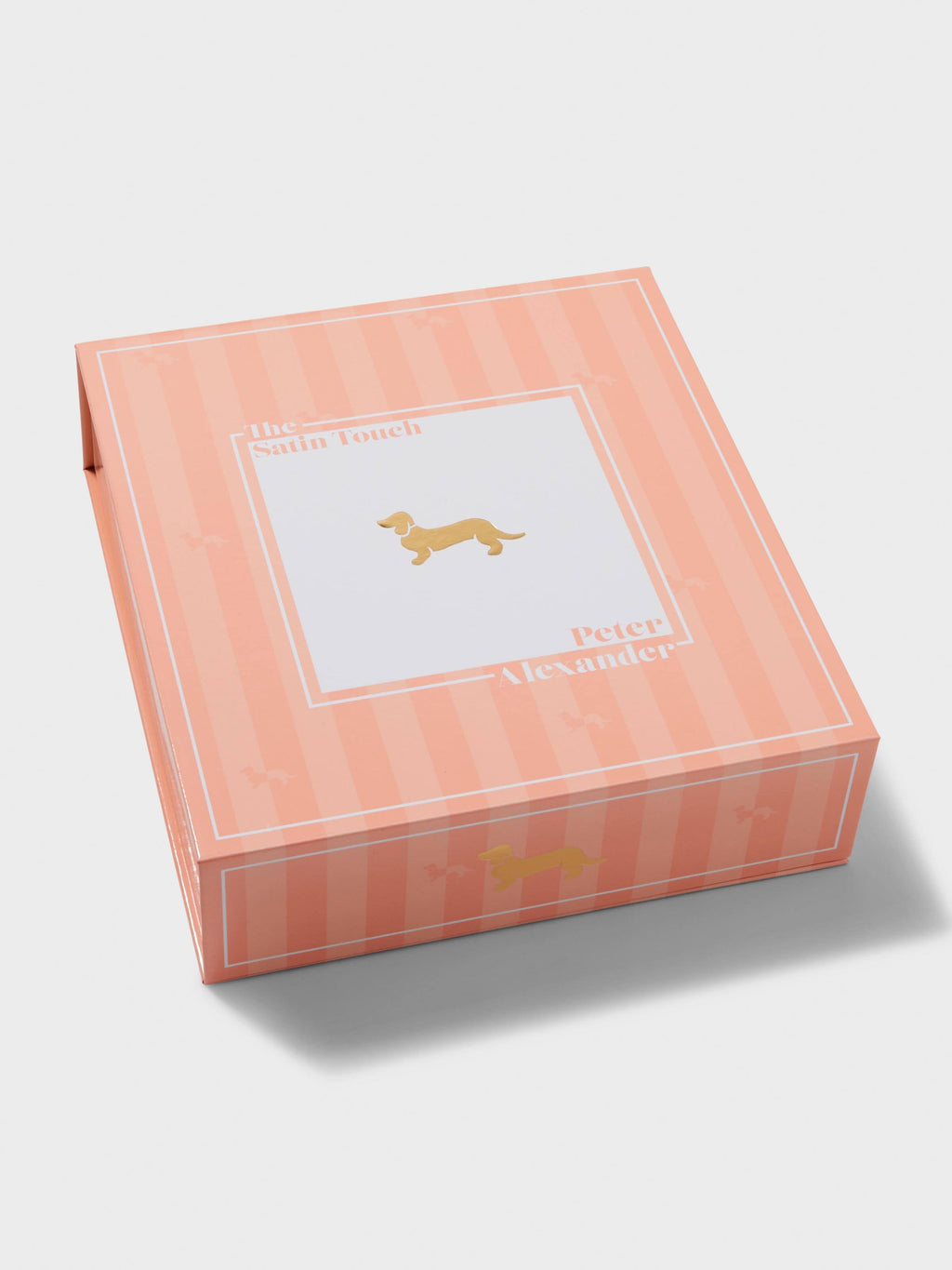 Apricot Penny Stripe Chic Satin Shortie Pj Set