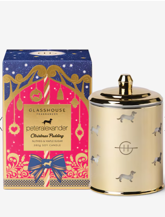 Glasshouse Fragrances Limited Edition Christmas Pudding 380G Candle