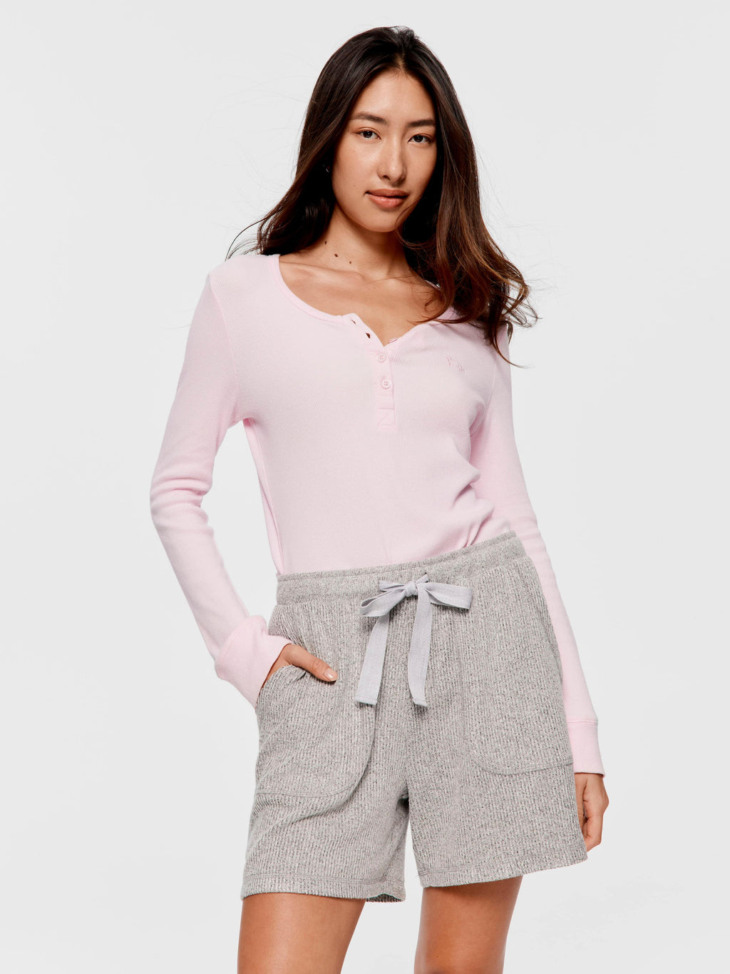Brushed Rib Long Short