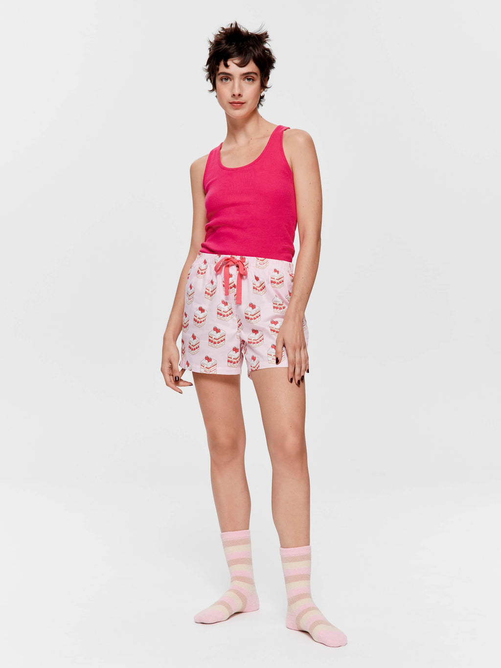 Sweet Cakes 100% Cotton Mid Short