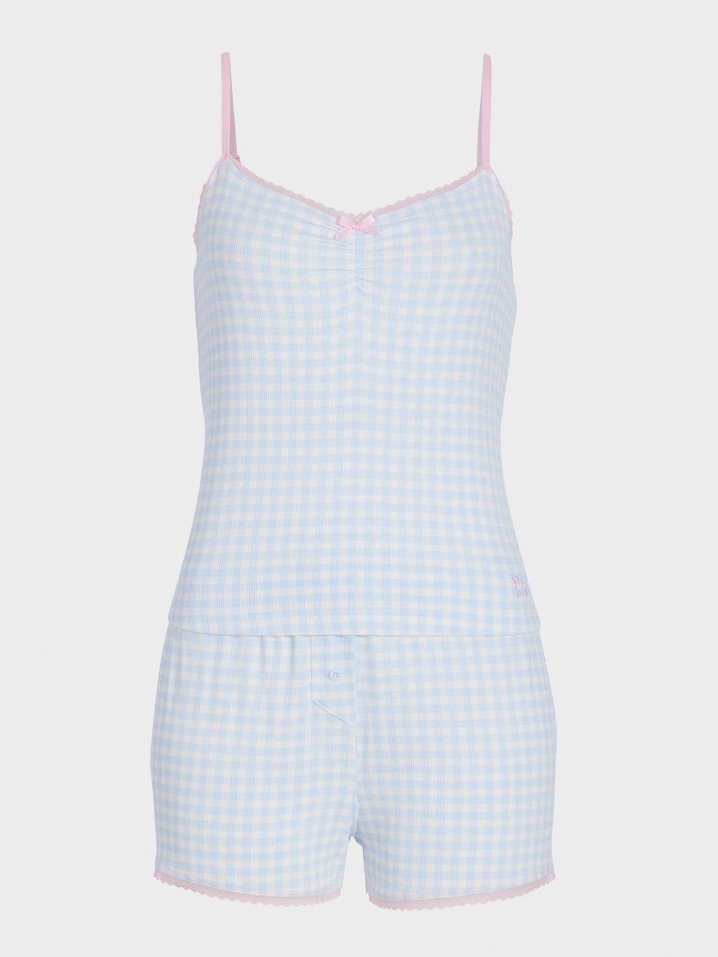 Pretty Blue Gingham Set