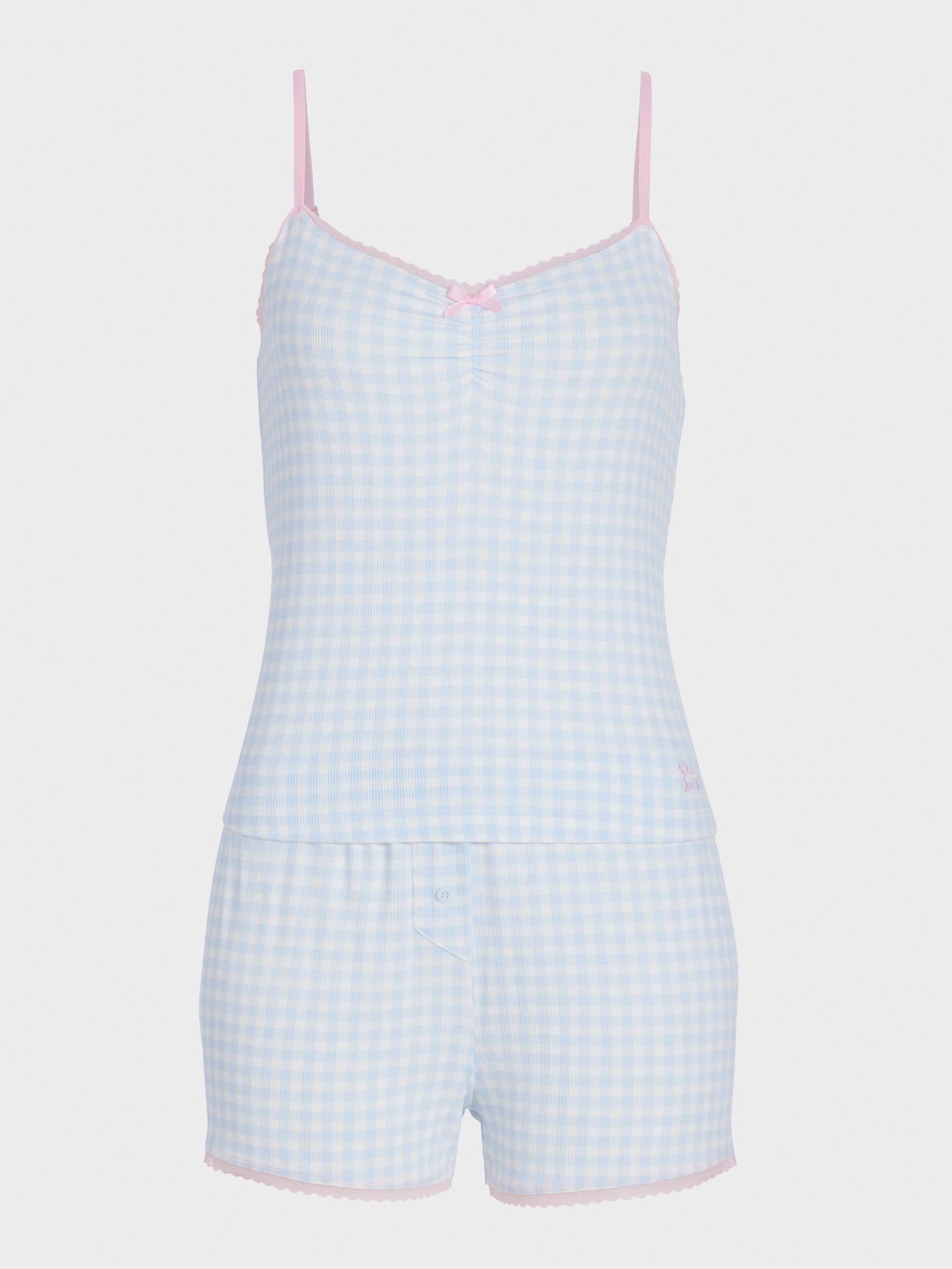 Pretty Blue Gingham Set