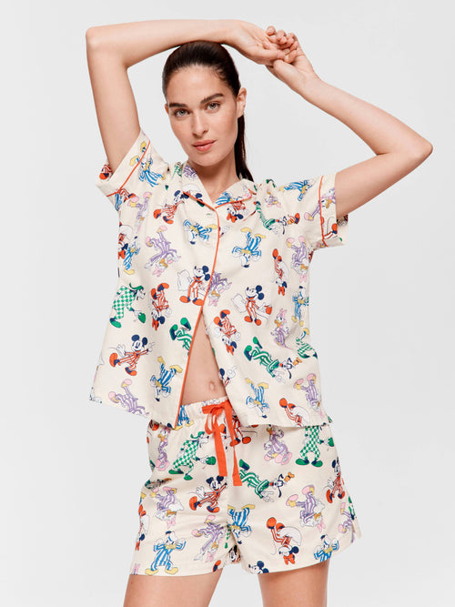 & Friends 100% Cotton Shortie Pj Set