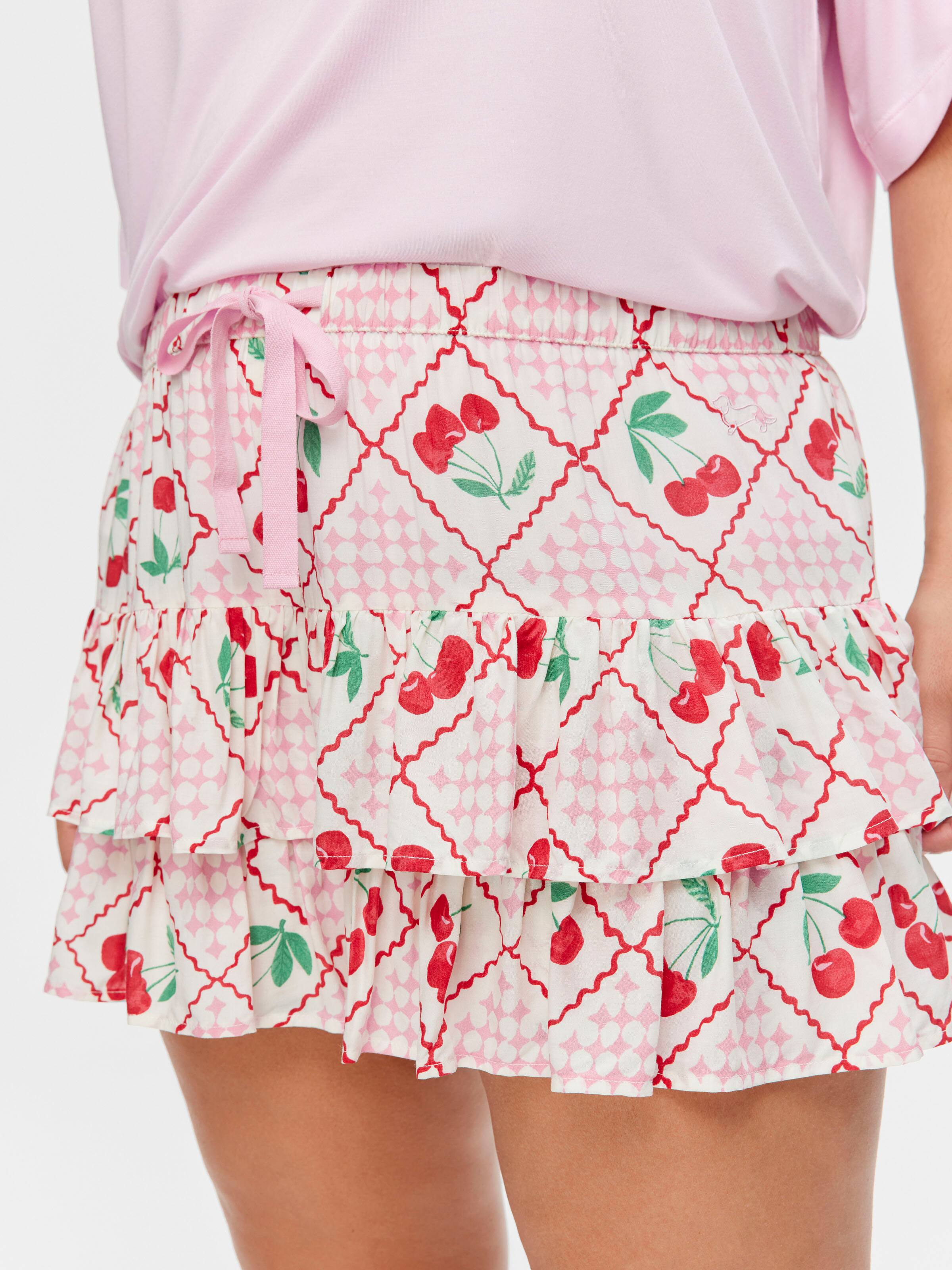 P.A. Plus Cherry On Top Mini Ruffle Short