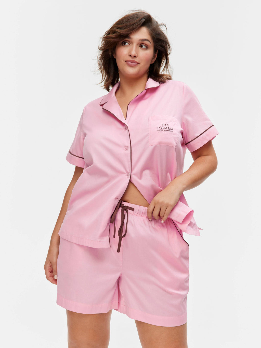 P.A. Plus Sweet Strawberry 100% Soft Cotton Shortie Pj Set