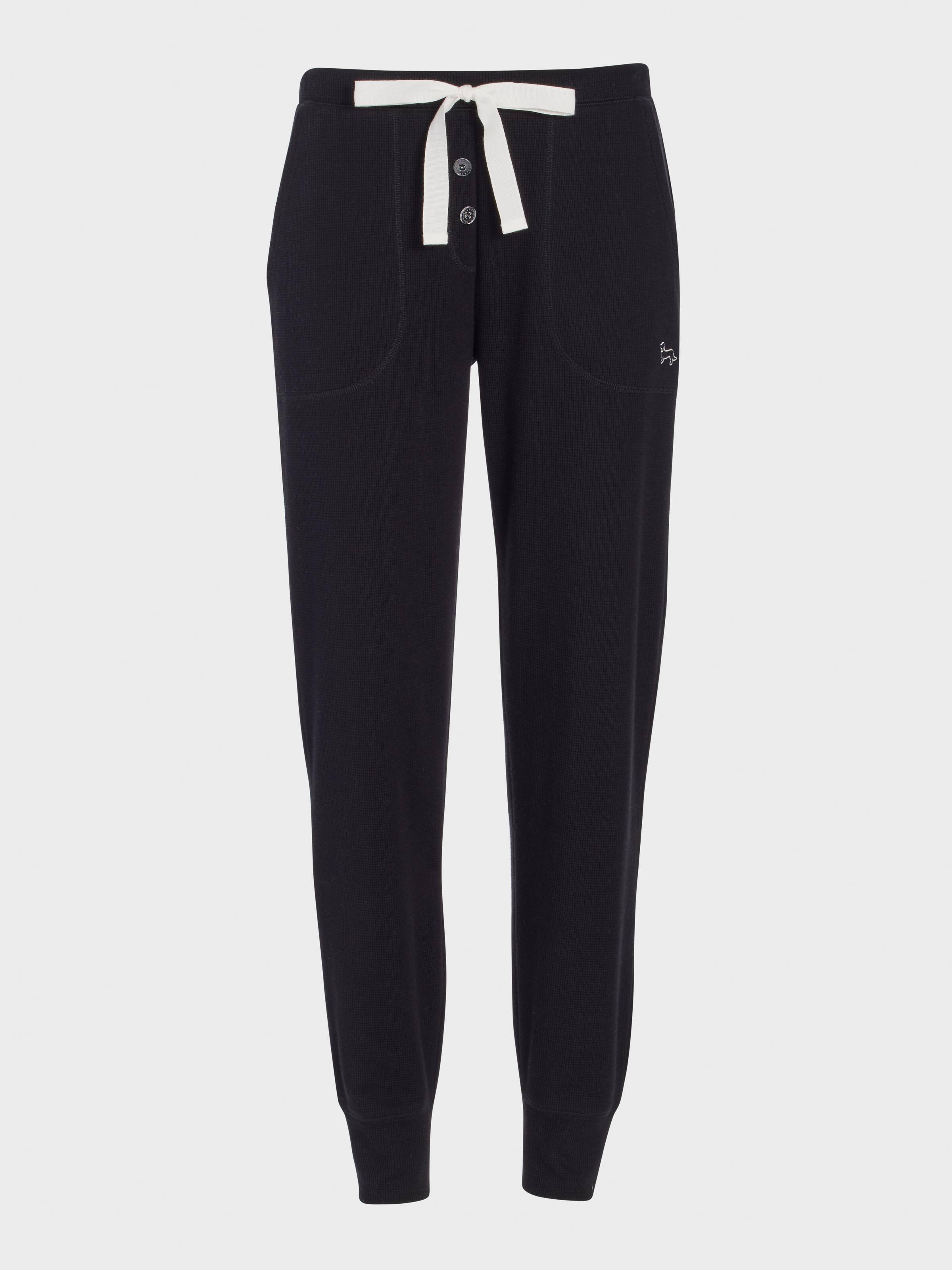 Black Waffle Easy Pj Pant