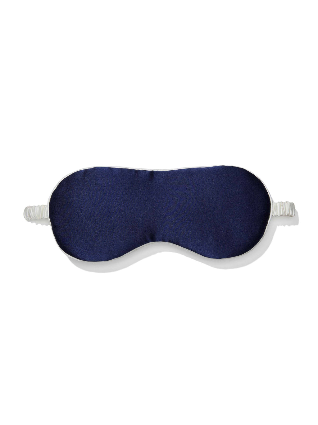 Navy Mulberry Silk Pj Set With Eye Mask