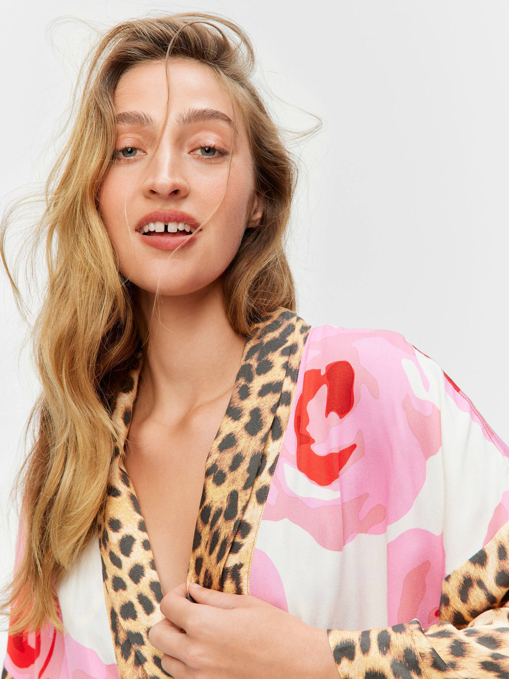 Floral Leopard Long Fashion Gown