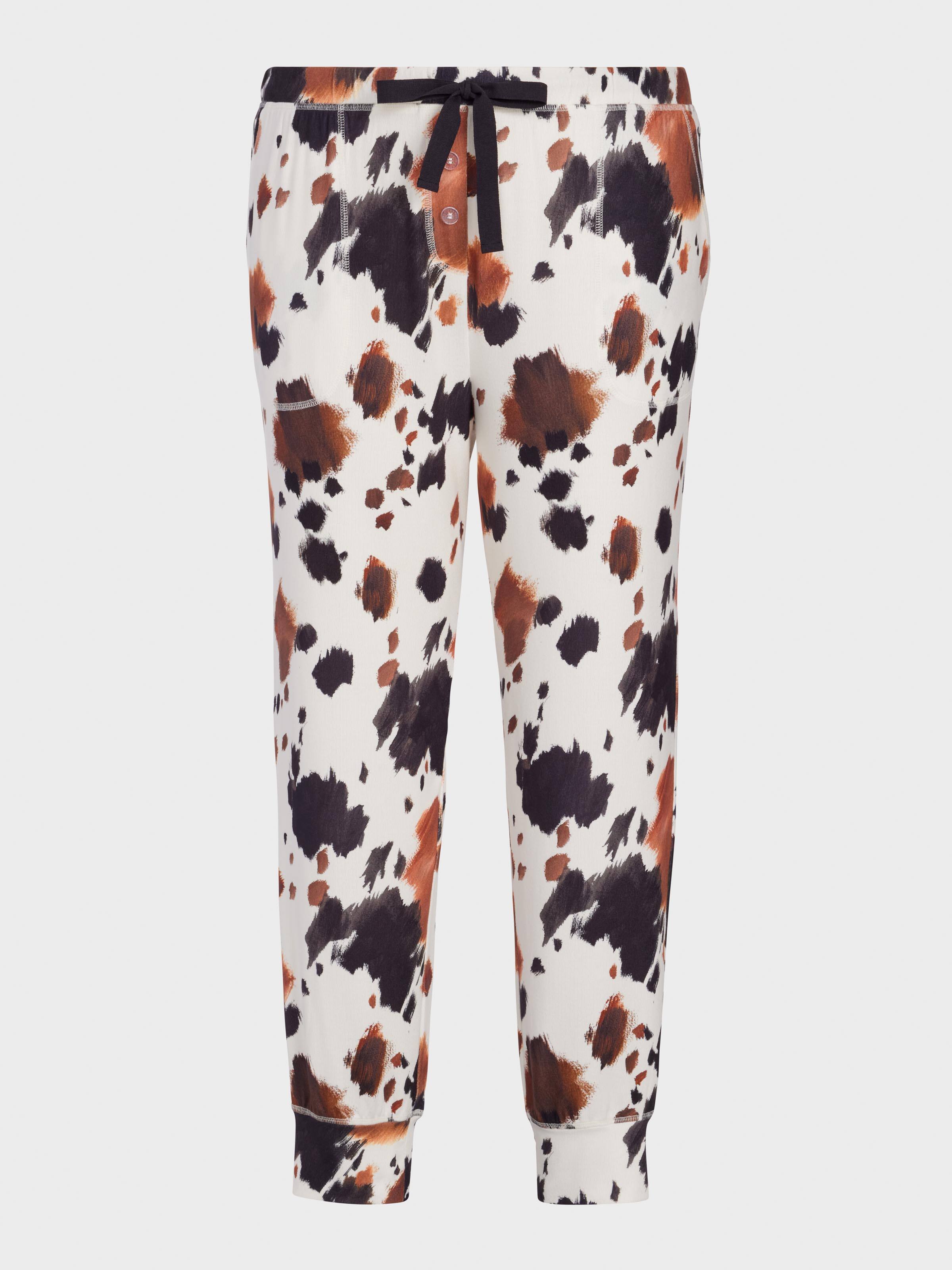 P.A. Plus Cow Plush Easy Pj Pant
