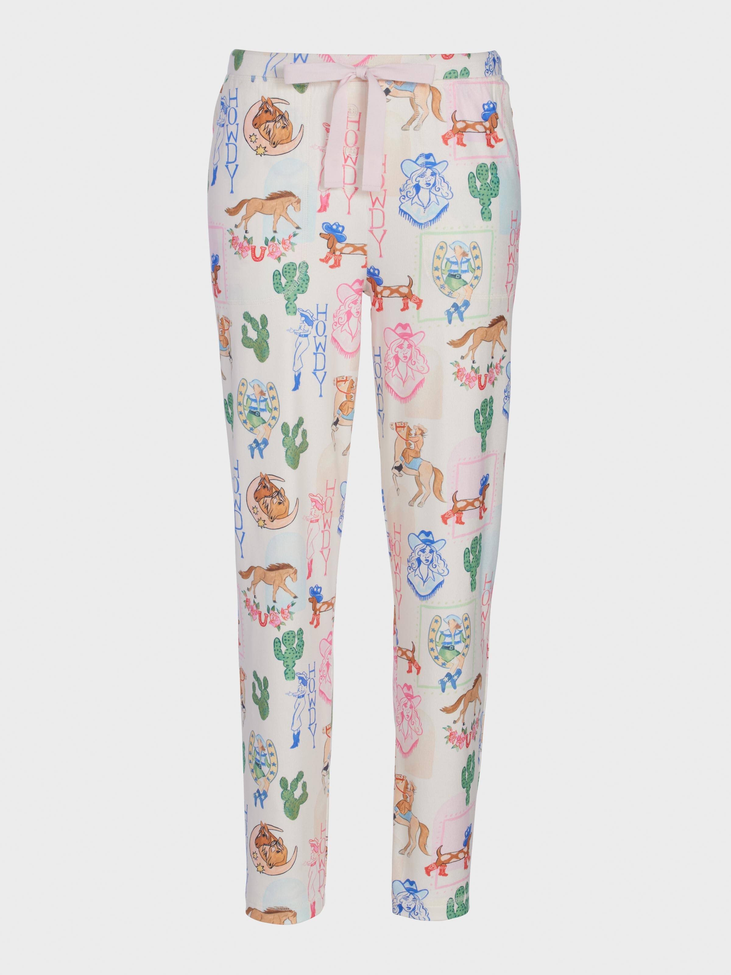 Western Plush Tapered Pj Pant