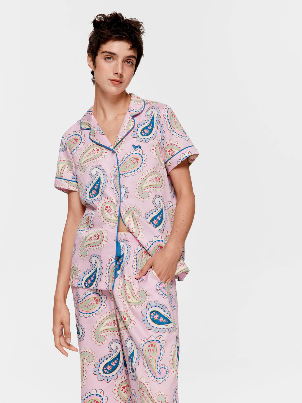 Cowgirl Paisley 100% Cotton 3/4 Pj Set