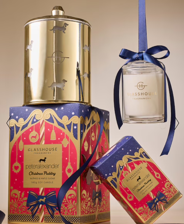 Glasshouse Fragrances Limited Edition Christmas Pudding 380G Candle