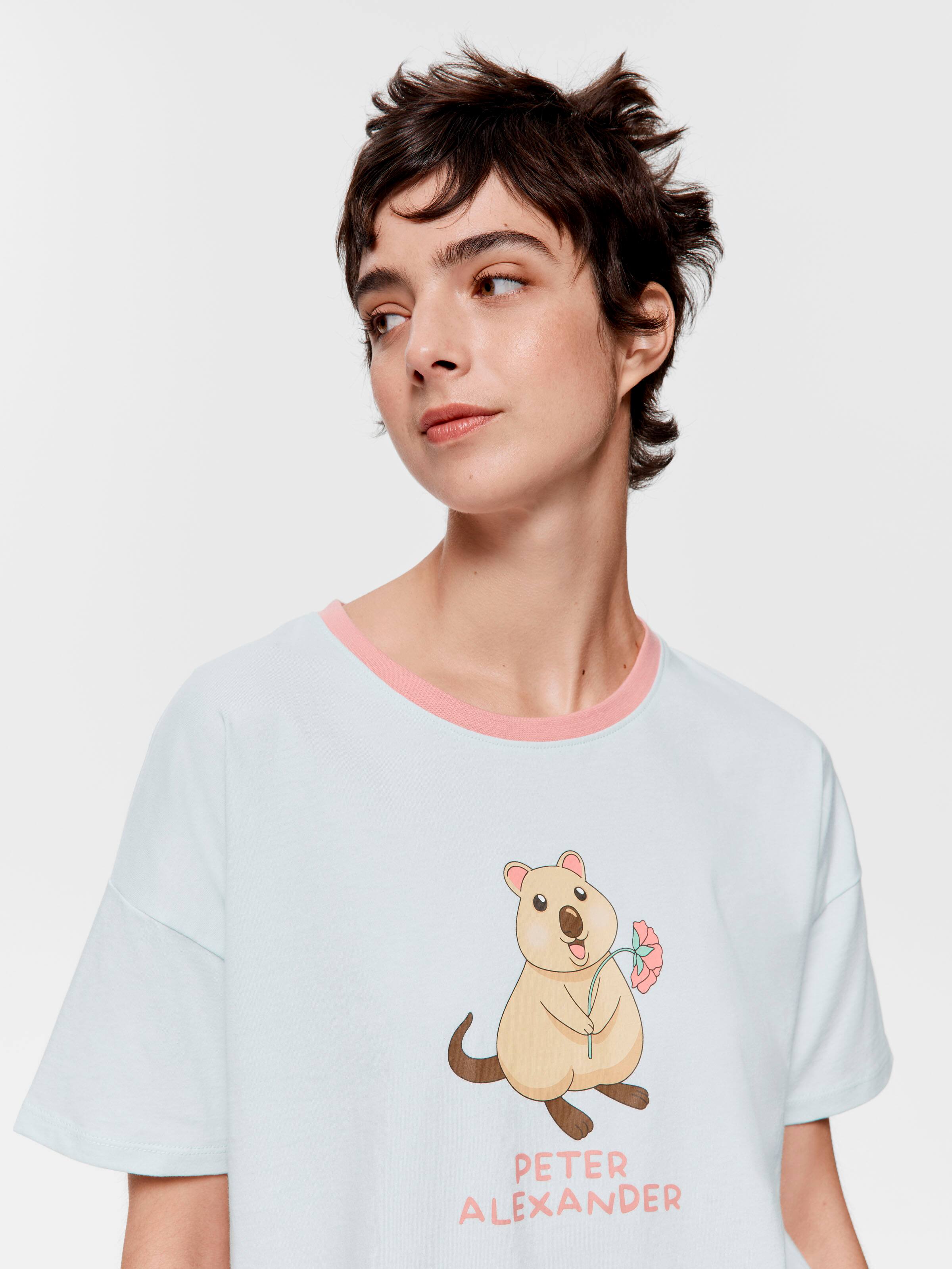 Mint Quokka 100% Cotton Tee