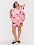 P.A. Plus Floral Leopard Fashion Shortie Pj Set