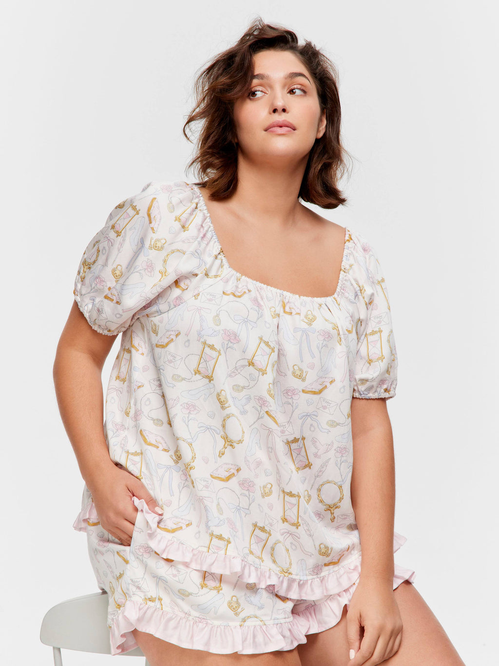 P.A. Plus Romance Icon Shortie Pj Set