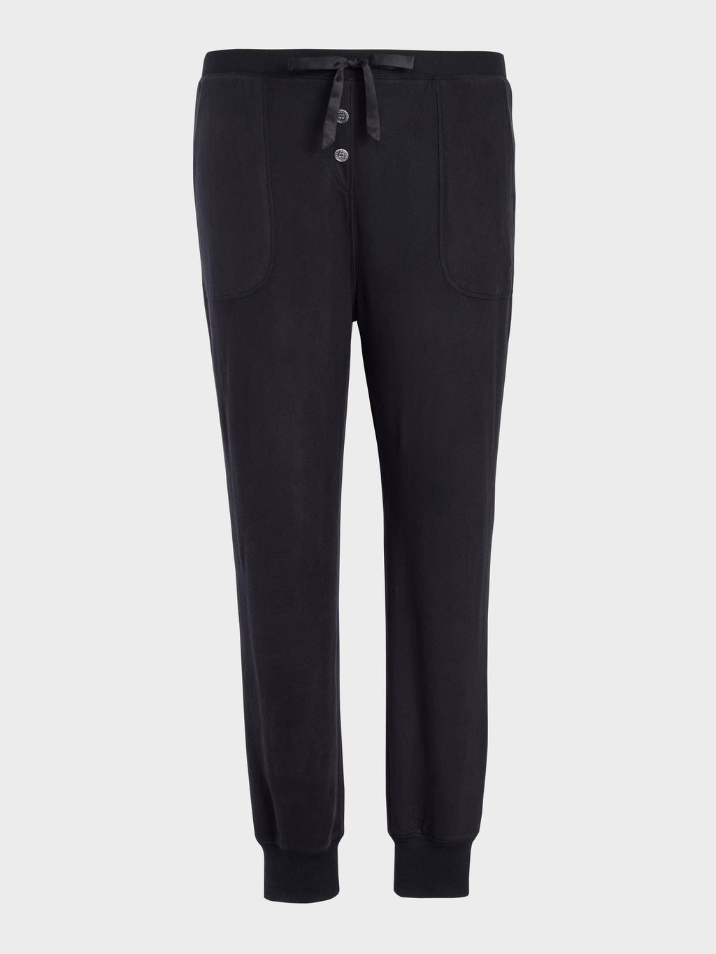 P.A. Plus Black Plush Easy Pj Pant