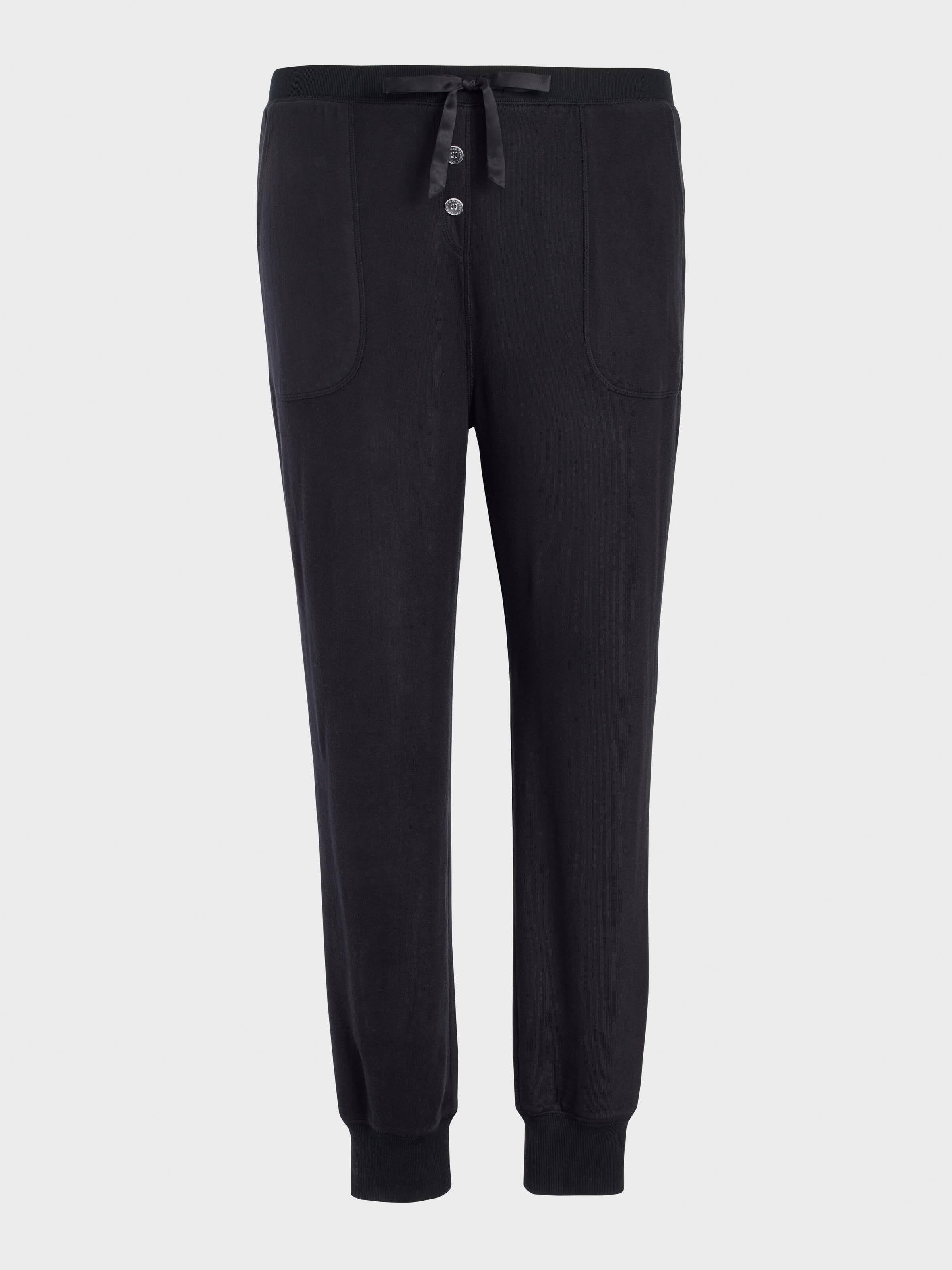 P.A. Plus Black Plush Easy Pj Pant