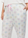 P.A. Plus Pointelle Heart Tapered Pj Pant