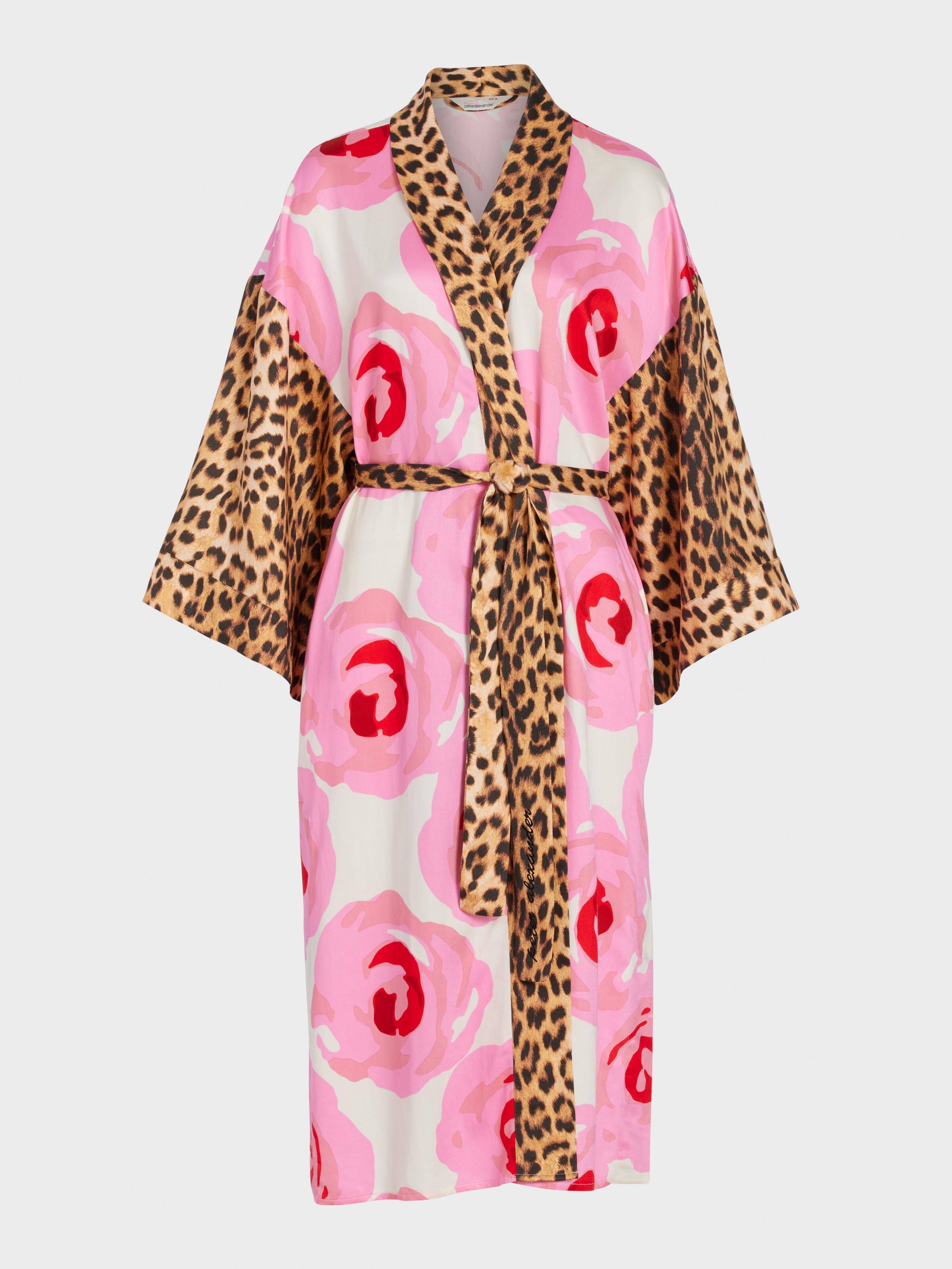 Floral Leopard Long Fashion Gown