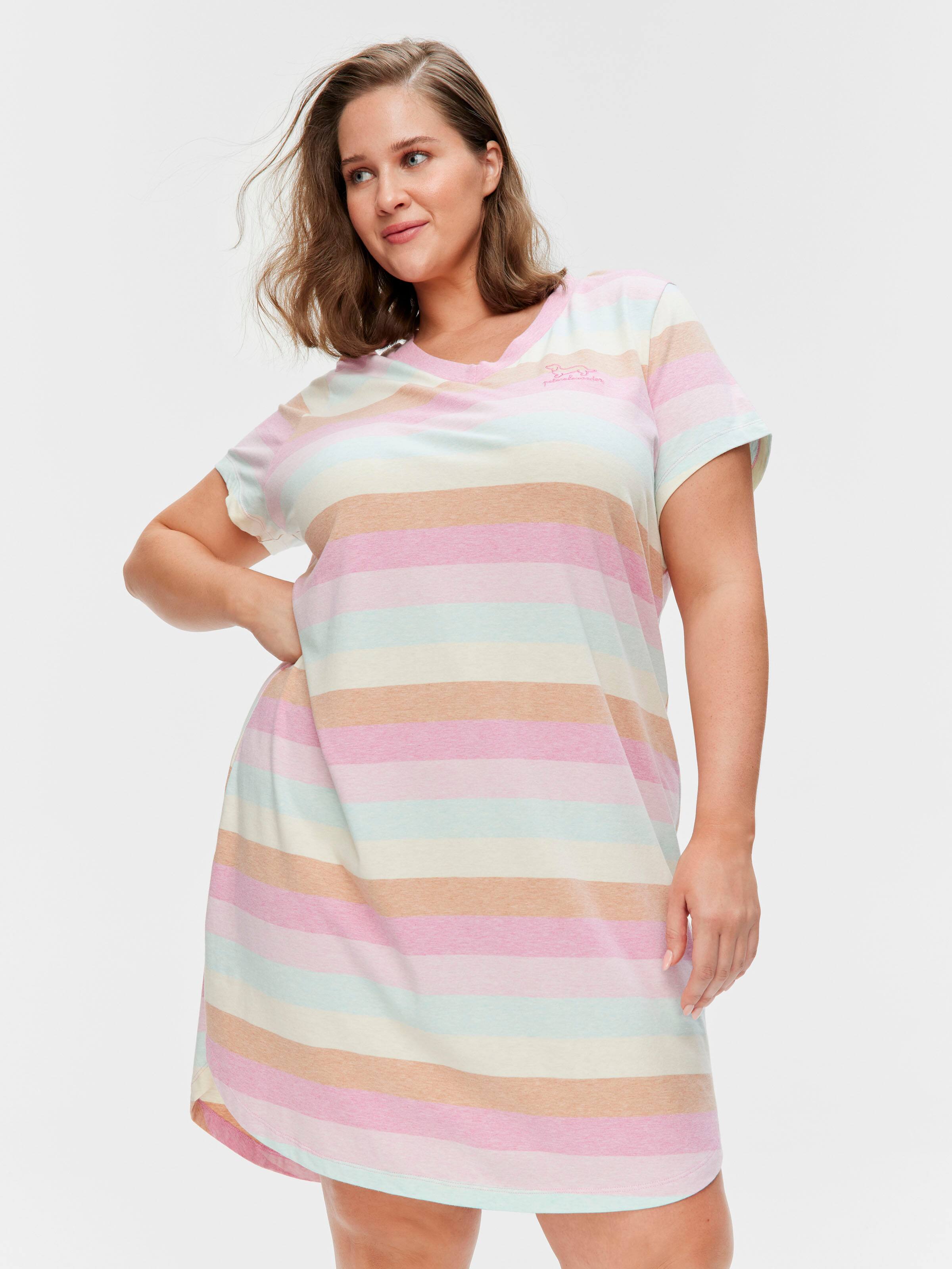P.A. Plus Pastel Striped Nightie