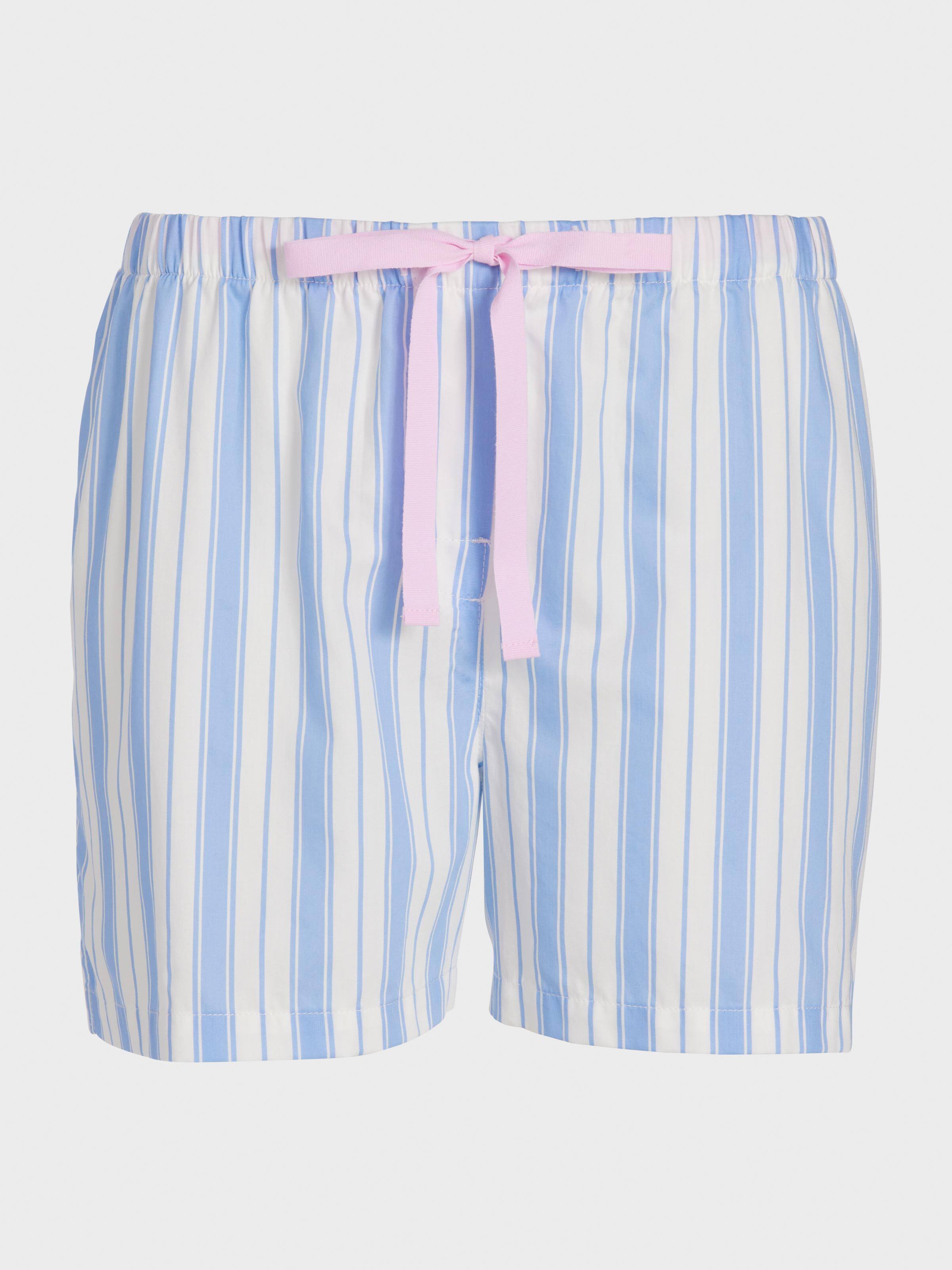 Mattress Blue Stripe 100% Cotton Mid Short