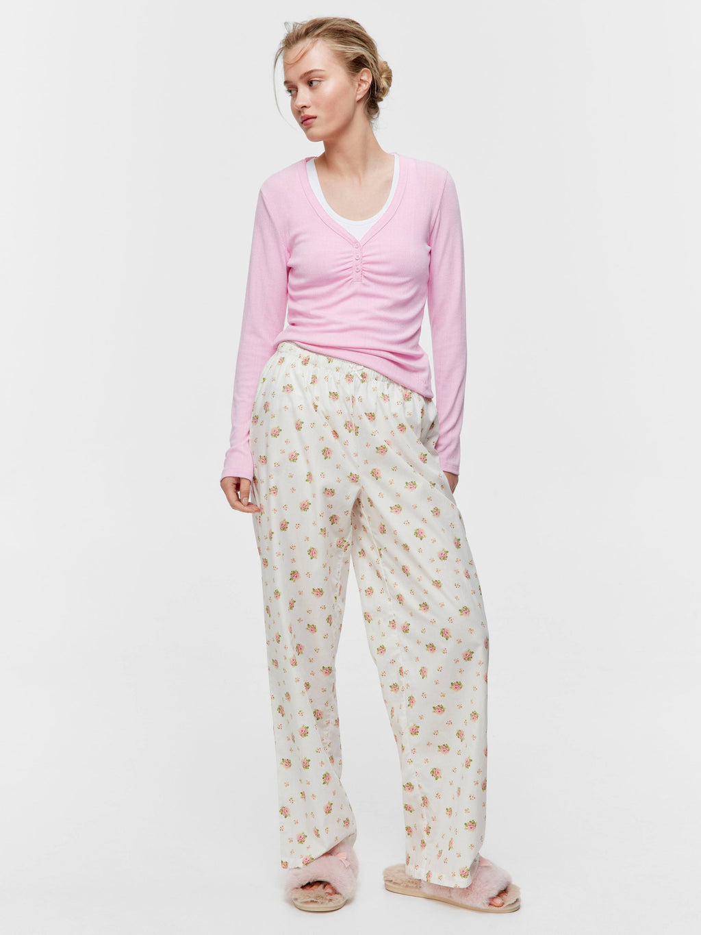 Ditsy Floral 100% Cotton Classic Pj Pant
