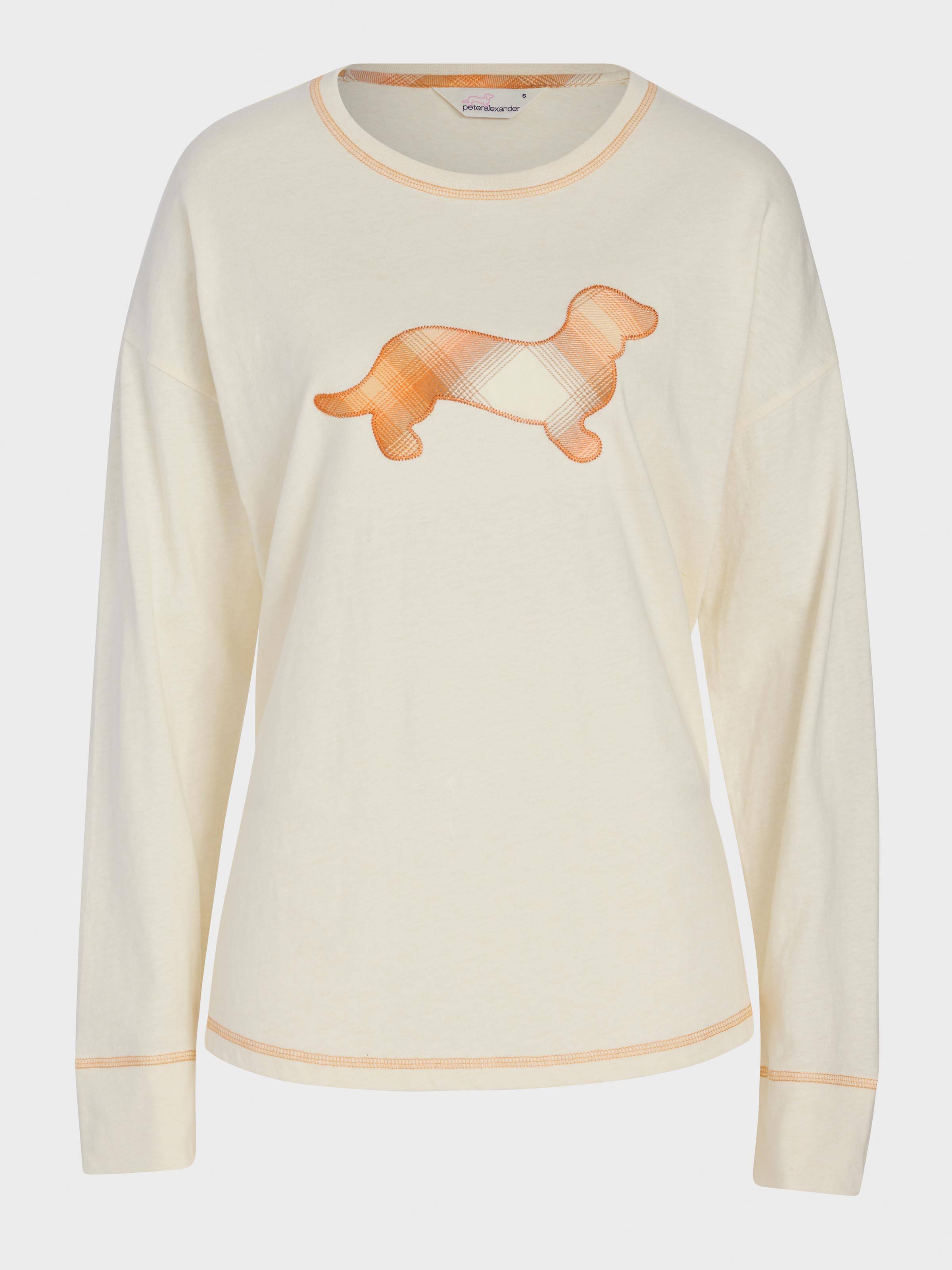 Contrast Penny Oversized Long Sleeve Top