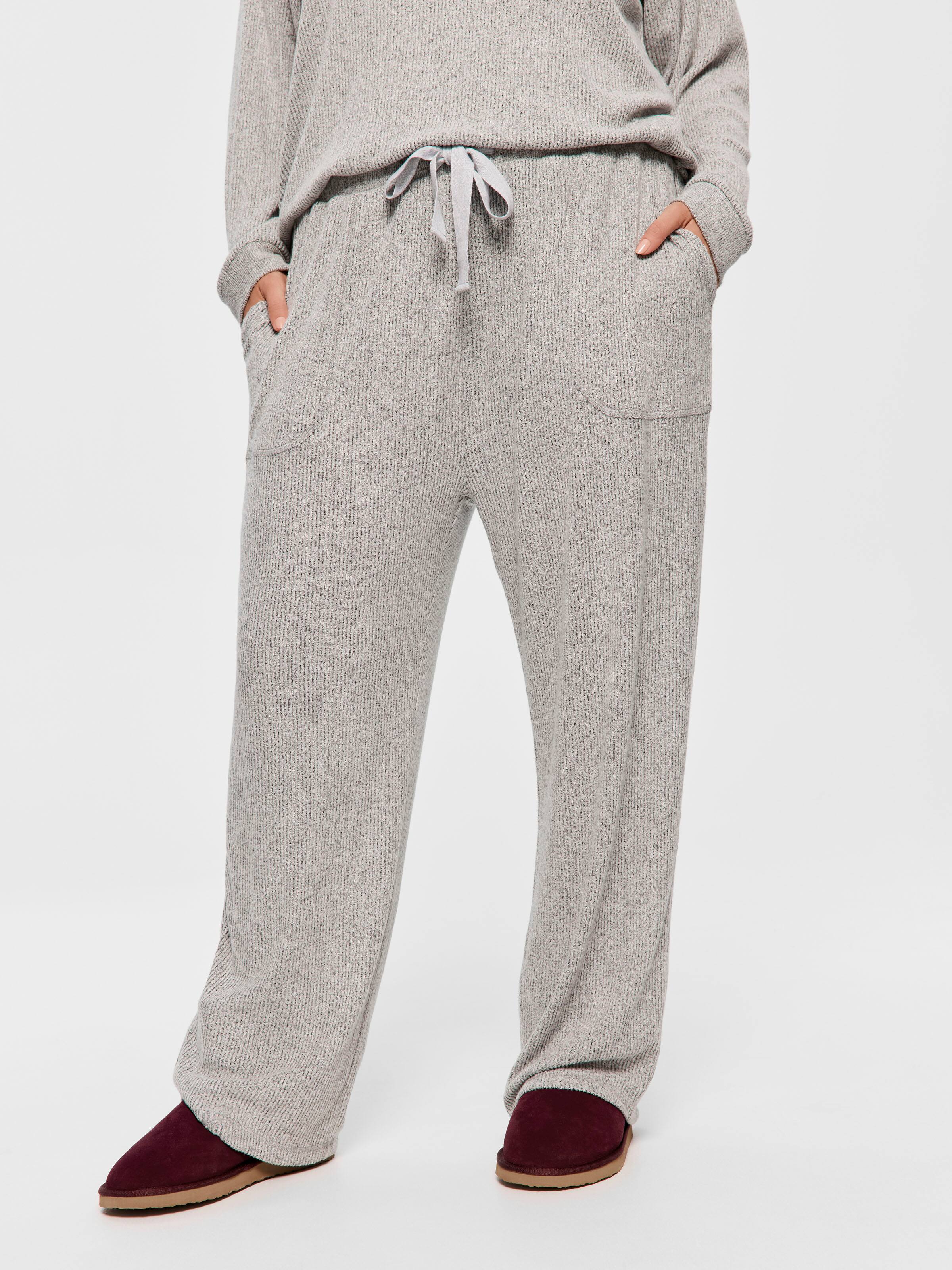 P.A. Plus Brushed Rib Straight Leg Pj Pant
