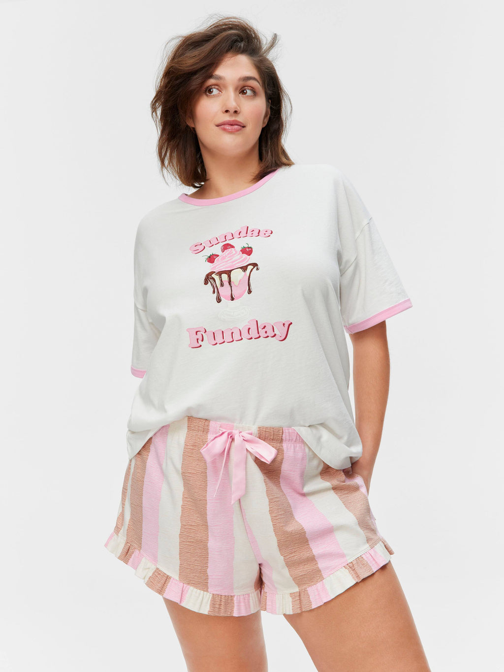 P.A. Plus Neapolitan Ice Cream Mini Flutter Short
