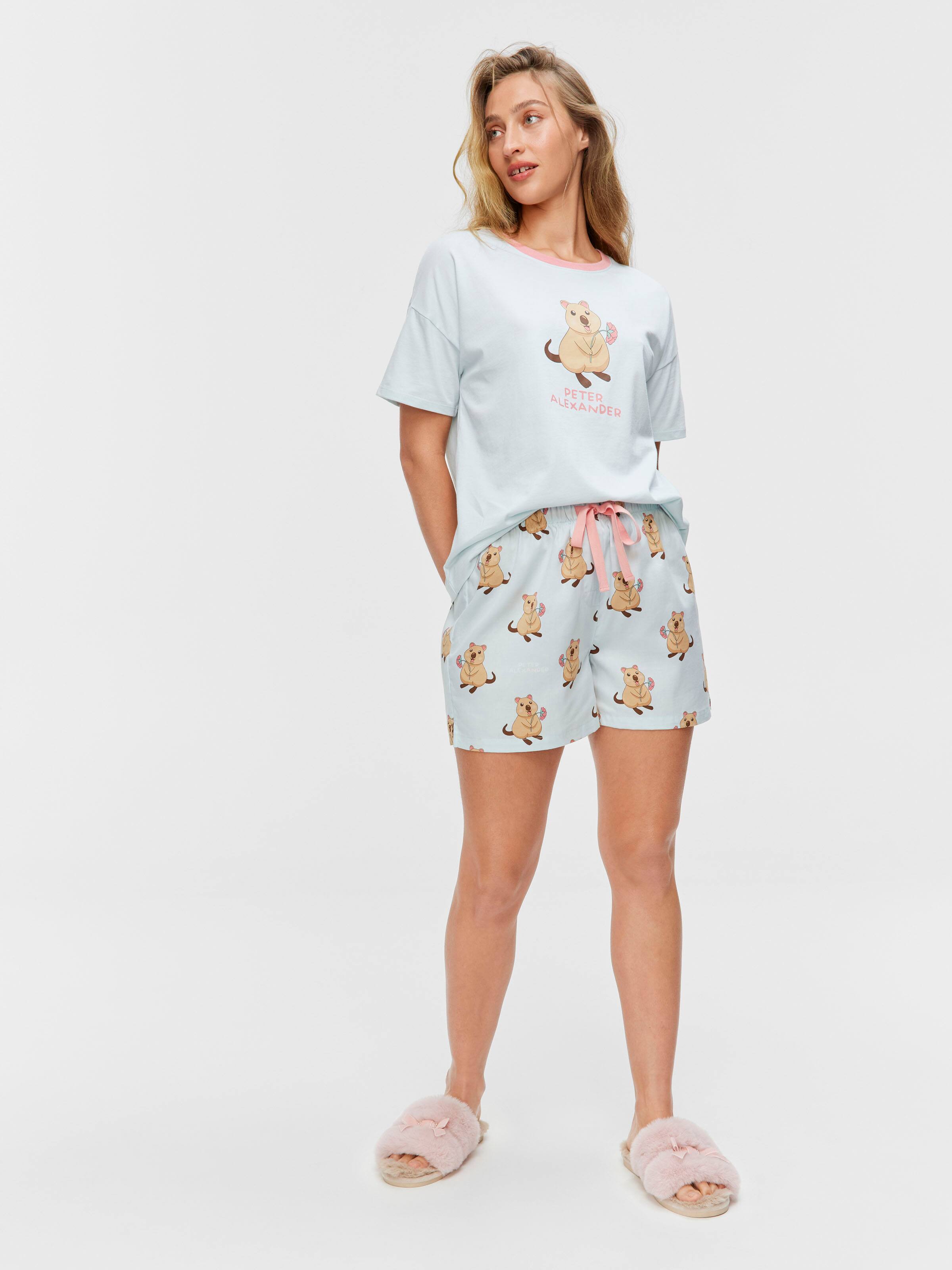 Quokka Mint 100% Cotton Mid Short