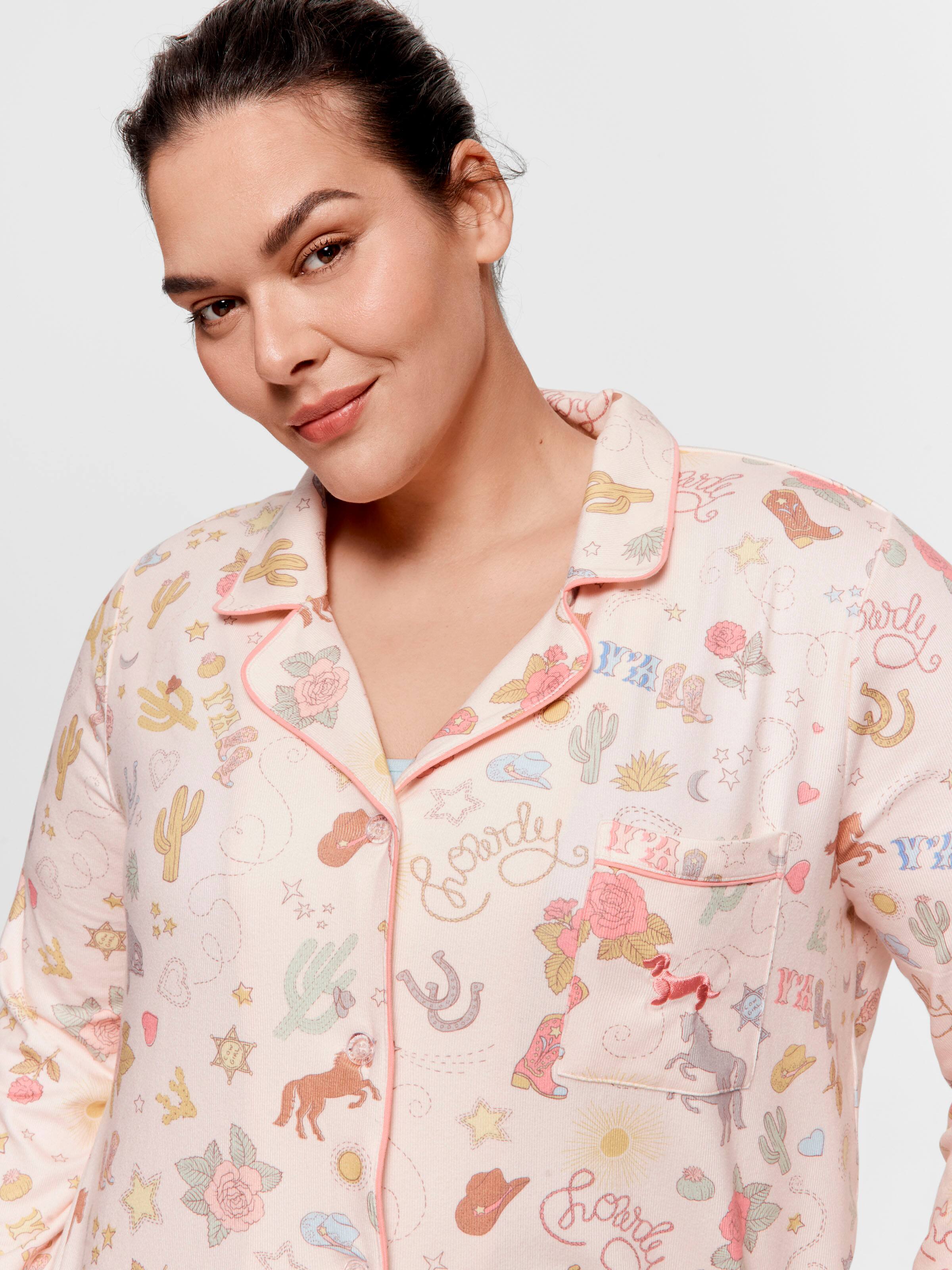 P.A. Plus Howdy Plush Classic Pj Set