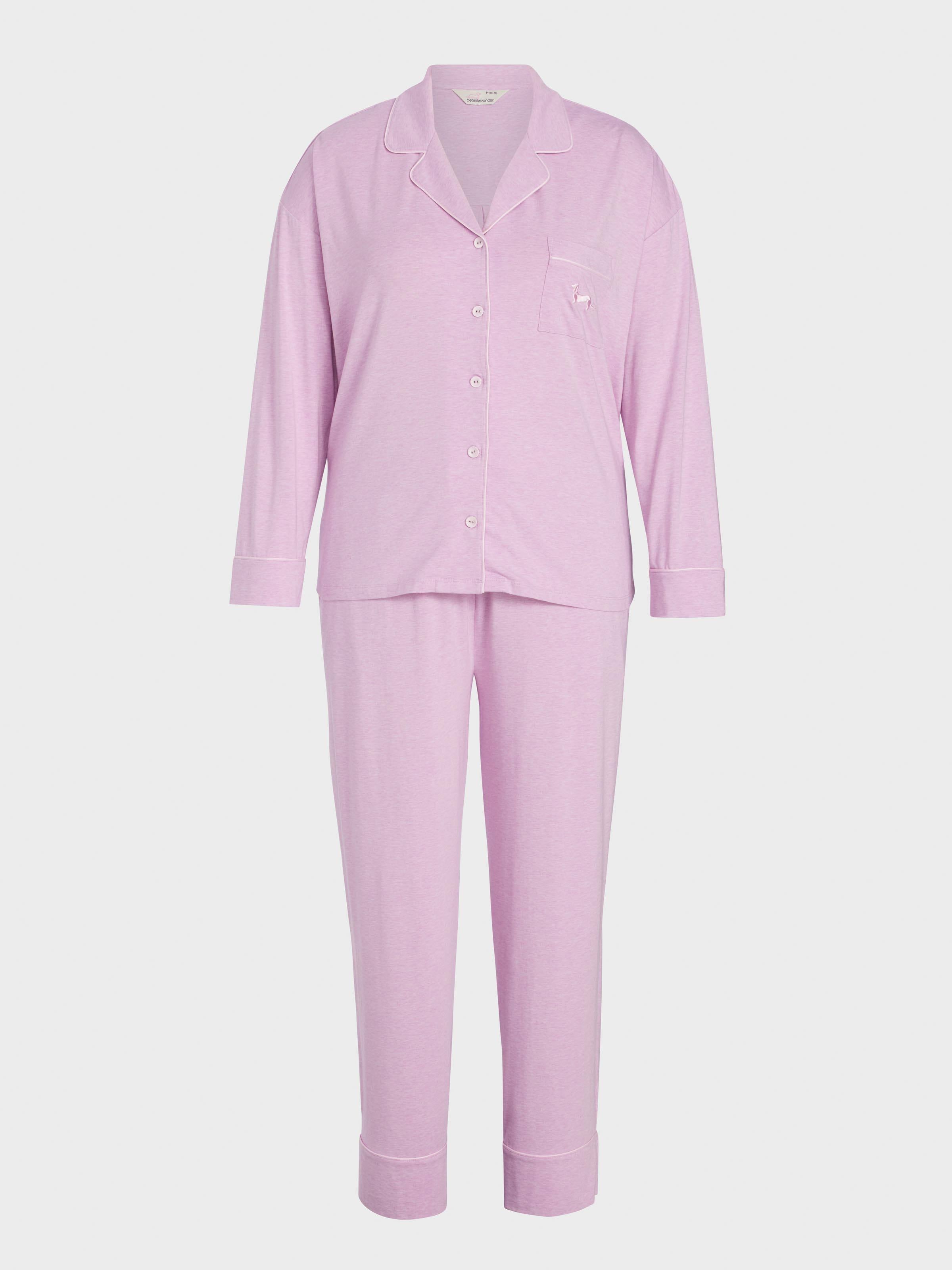 P.A. Plus Lilac Bamboo Jersey Long Sleeve Pj Set