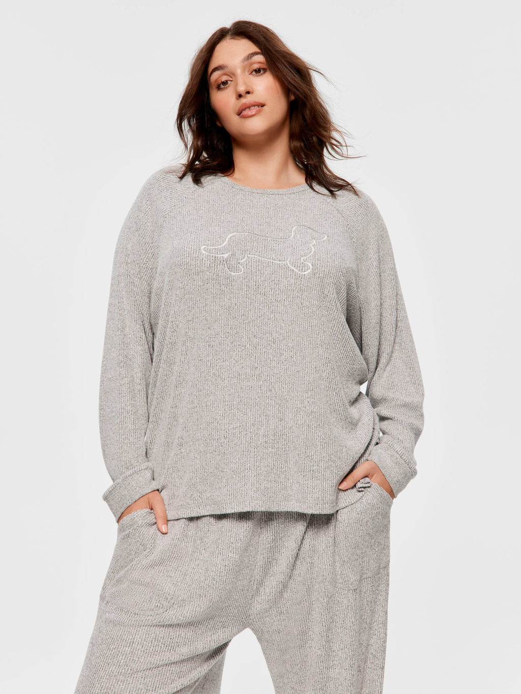 P.A. Plus Brushed Rib Sweater