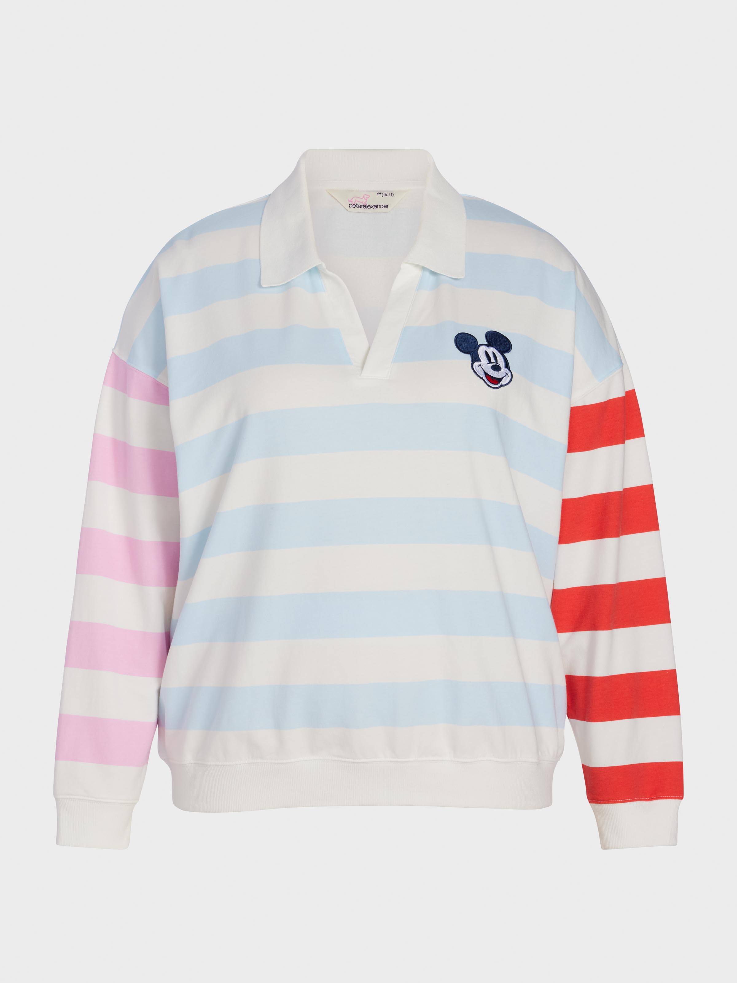 P.A. Plus Pastel Stripe  Collared Sweater