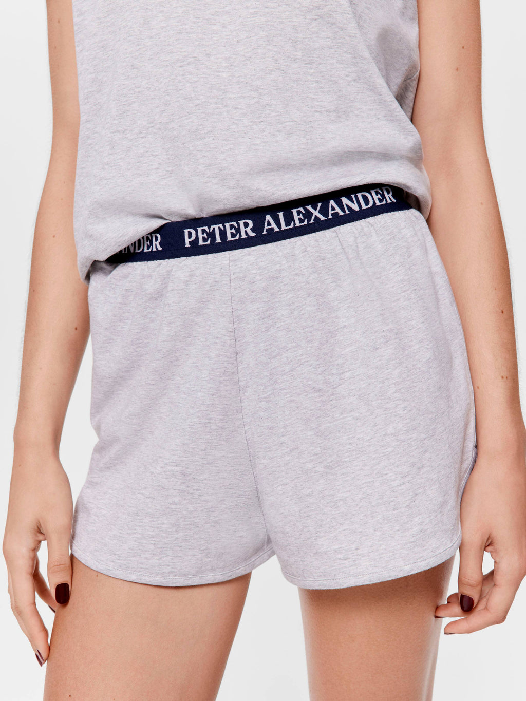 Grey Marle Branded Mid Sporty Short