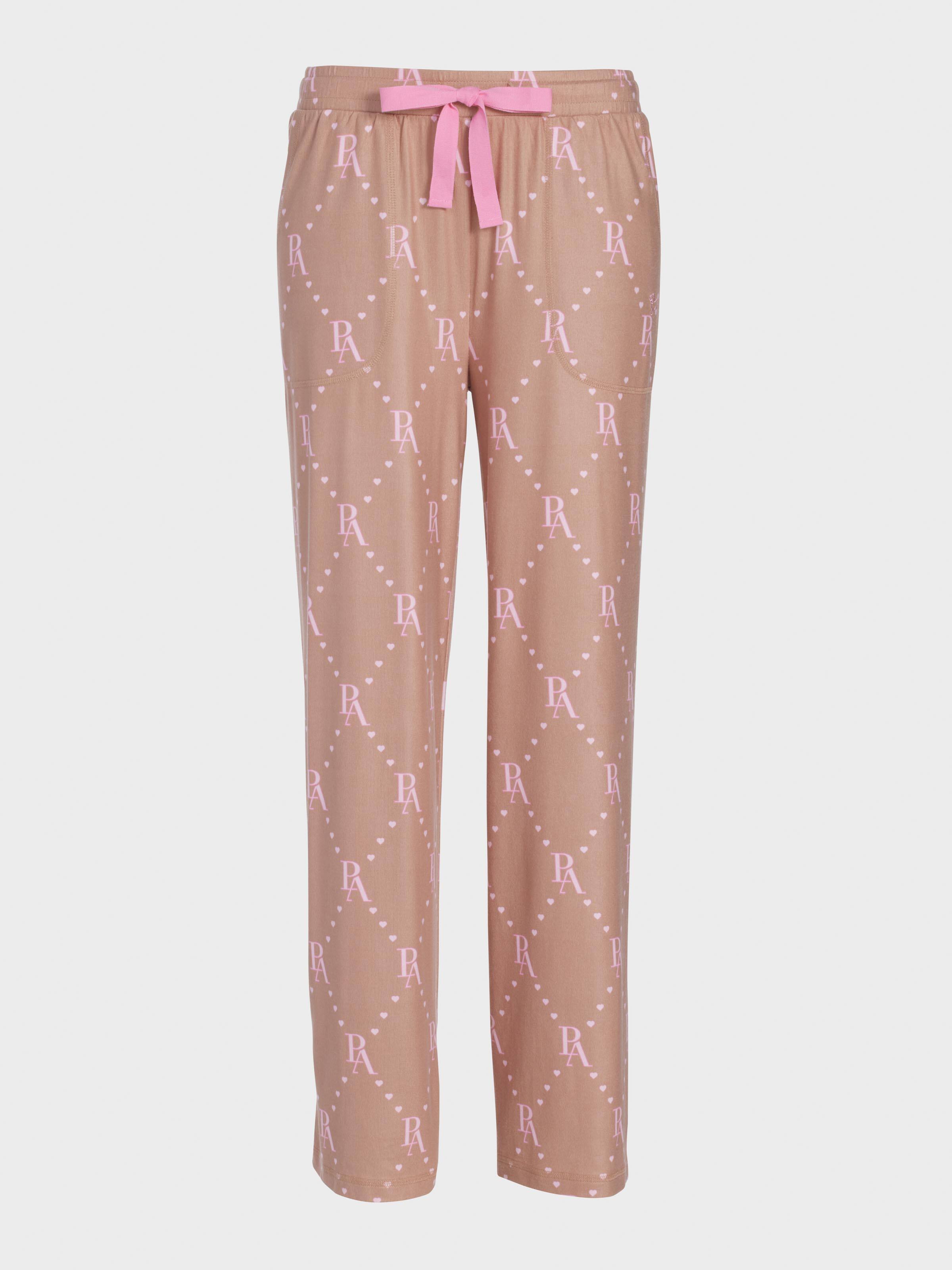 Caramel Logo Plush Wide Leg Pj Pant