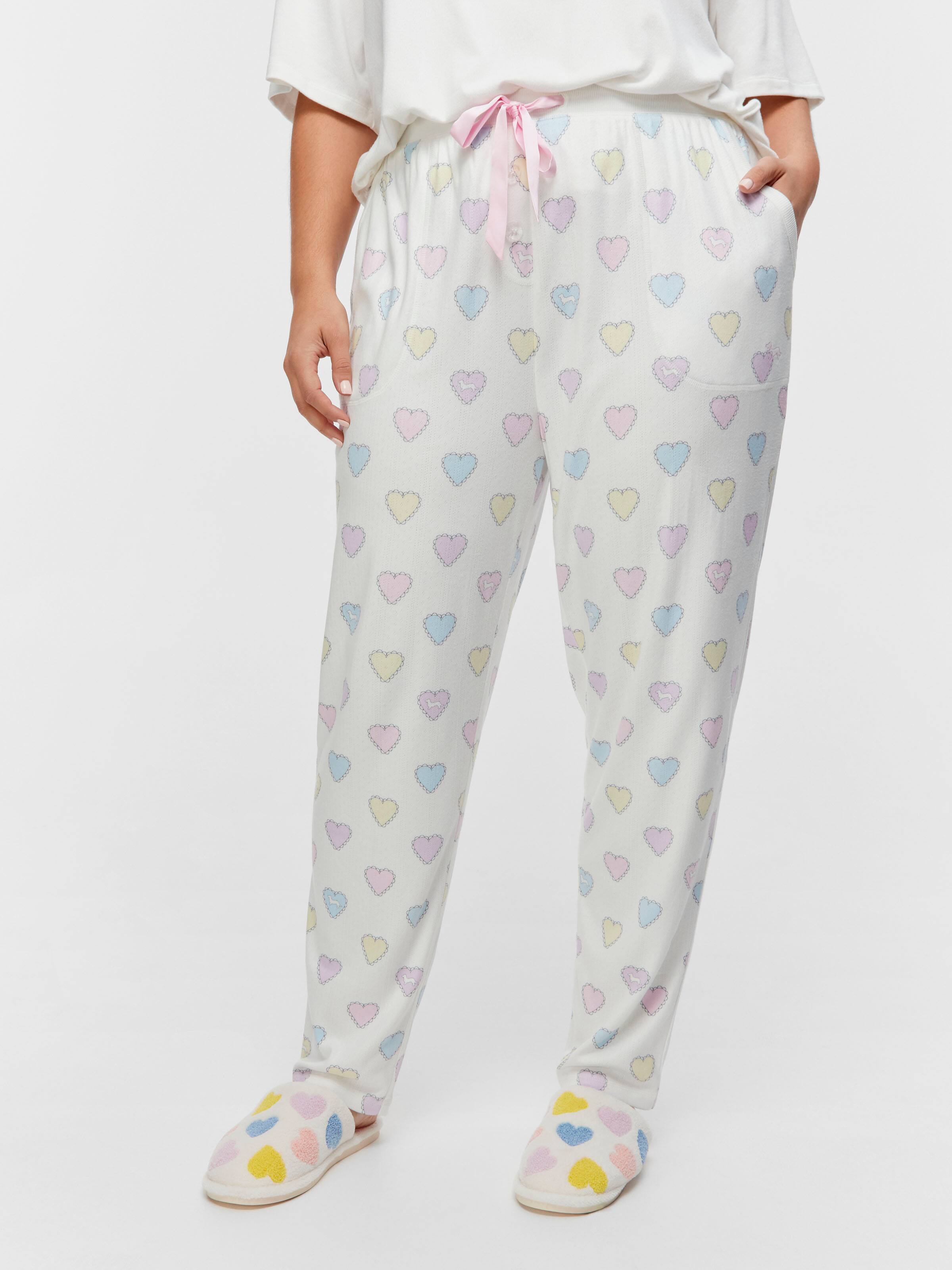 P.A. Plus Pointelle Heart Tapered Pj Pant