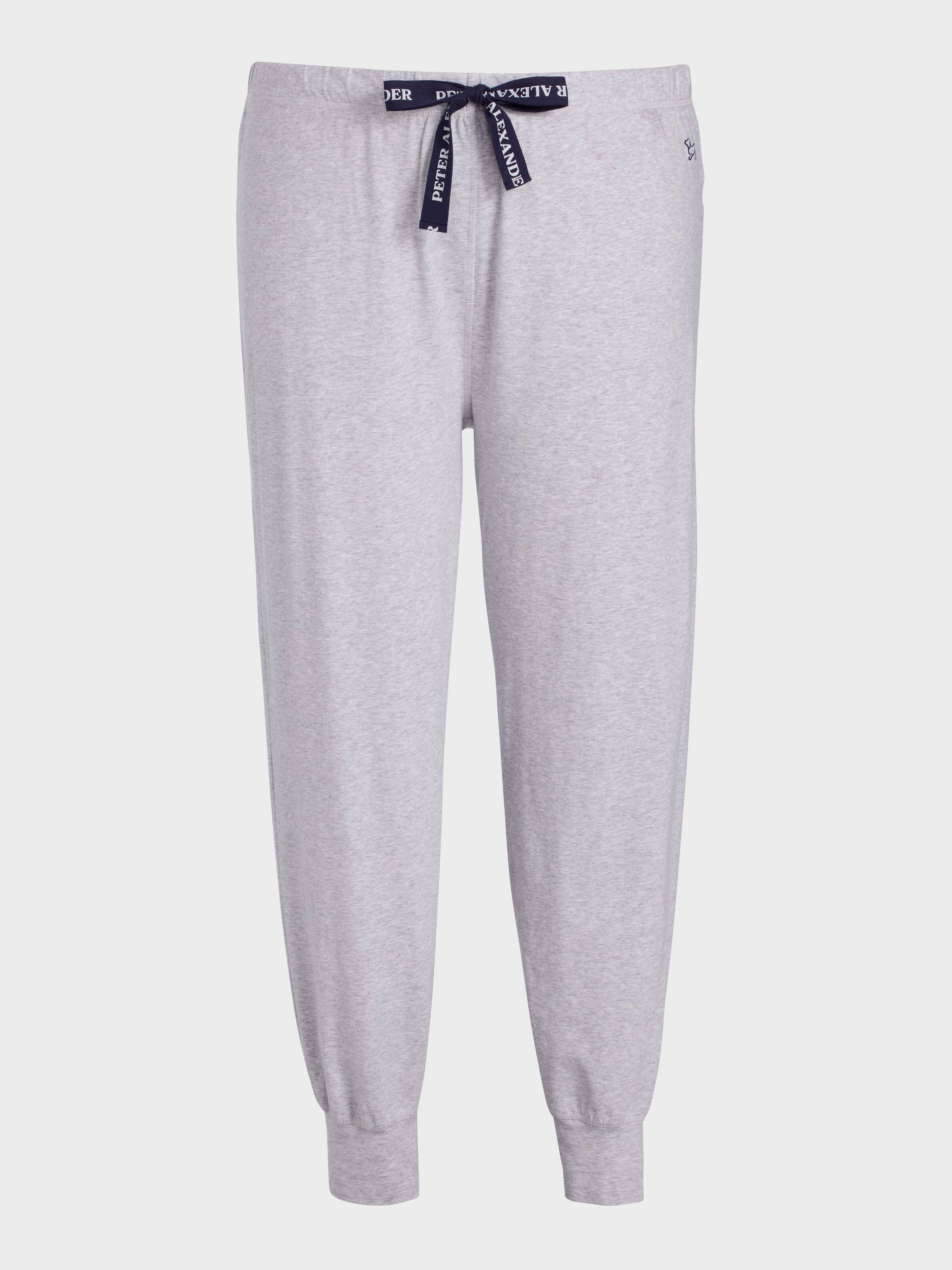 P.A. Plus Grey Marle Branded Easy Pj Pant