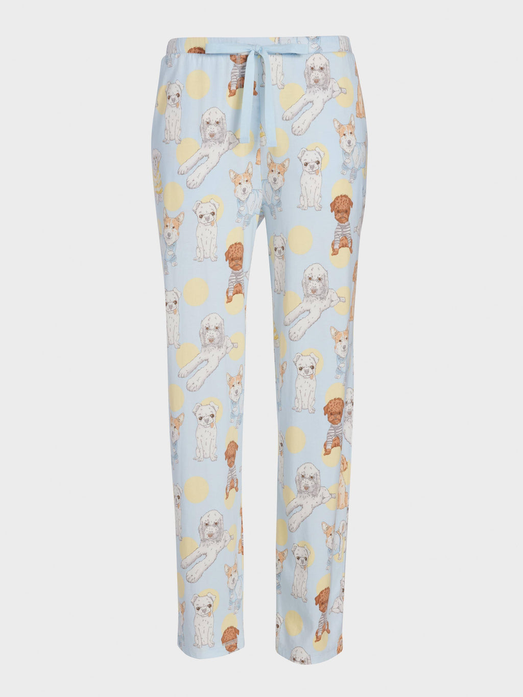 Cute Dogs Straight Leg Pj Pant