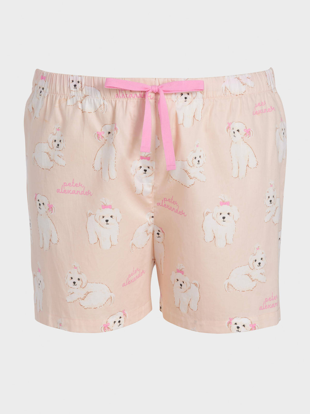 P.A. Plus Maltese Dog 100% Cotton Mid Short